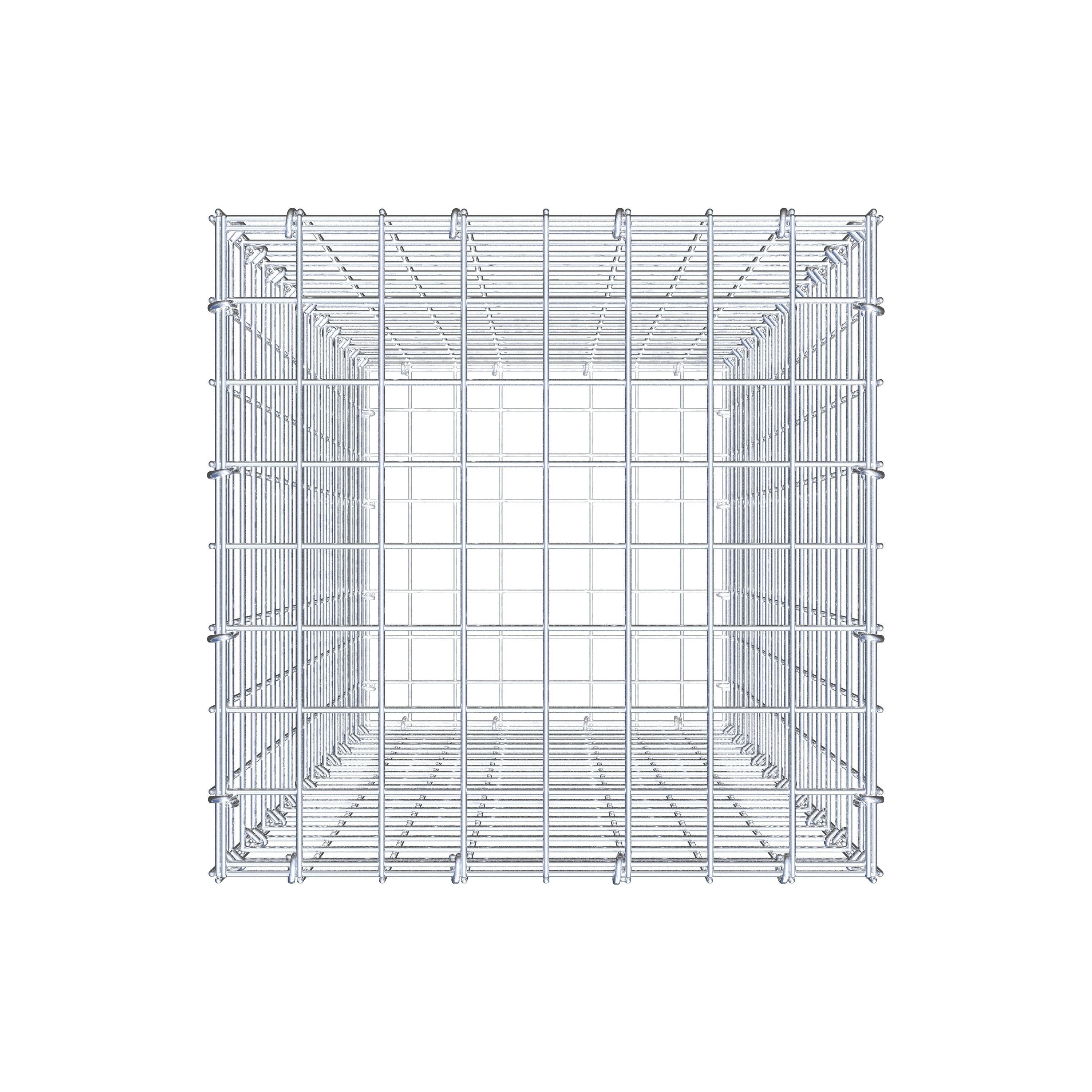 Gabione 100 cm x 40 cm x 40 cm (L x H x T), Maschenweite 5 cm x 5 cm, C-Ring