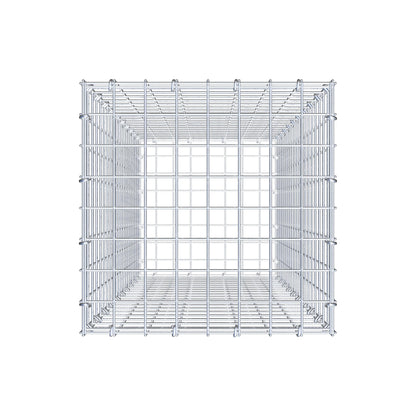 Gavión 100 cm x 40 cm x 40 cm (L x A x P), luz de malla 5 cm x 5 cm, anillo en C