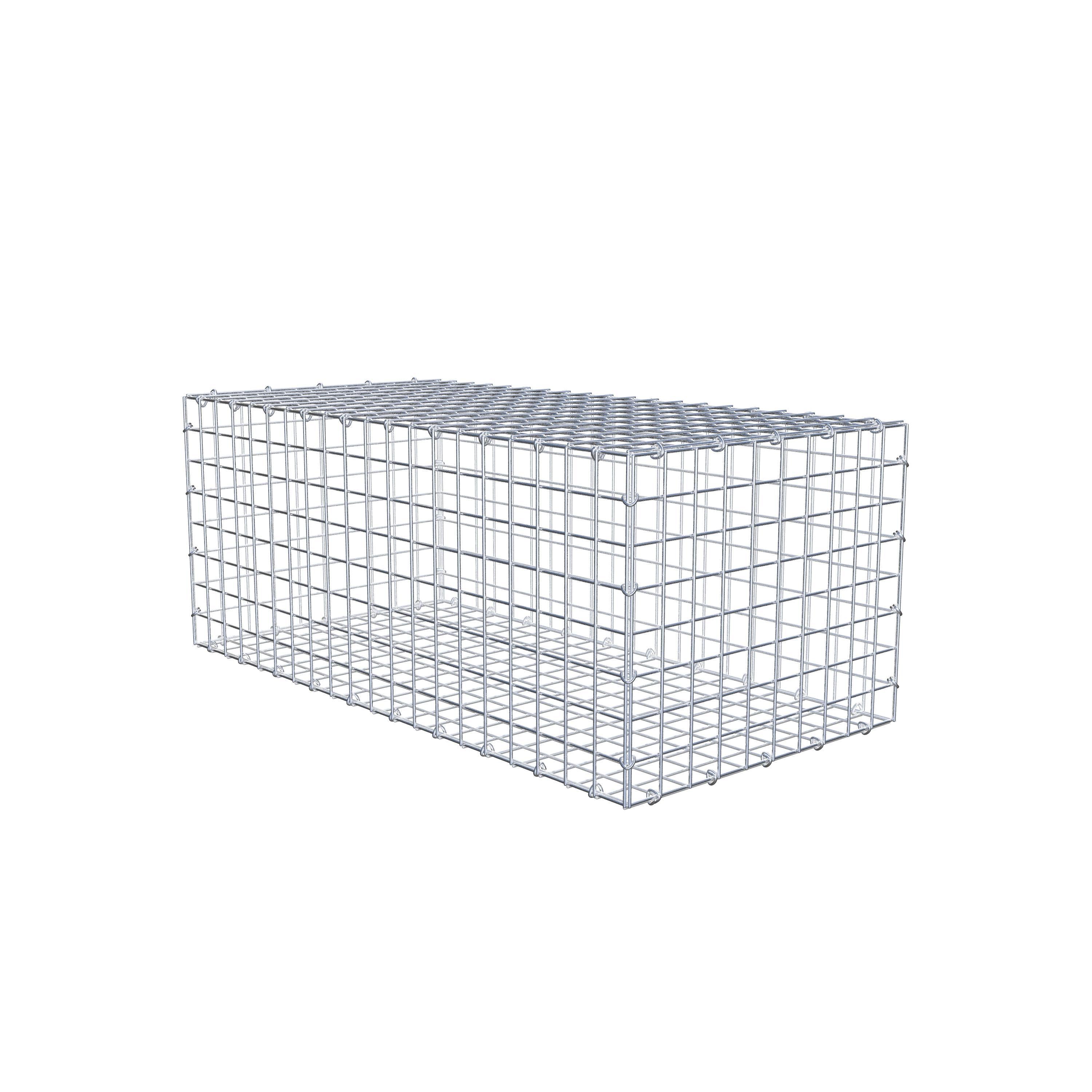 Gabion 100 cm x 40 cm x 50 cm (L x H x D), maskestørrelse 5 cm x 5 cm, C-ring