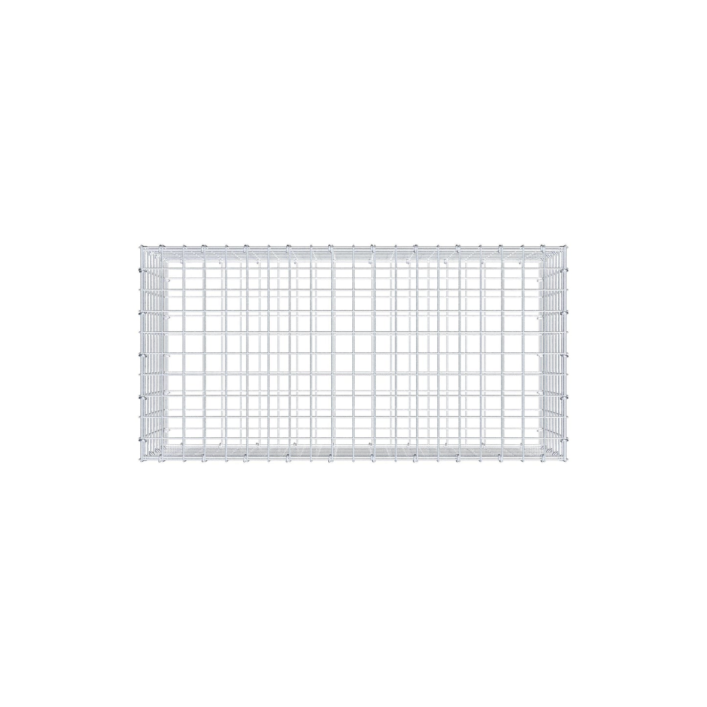 Gabione 100 cm x 40 cm x 50 cm (L x H x T), Maschenweite 5 cm x 5 cm, C-Ring