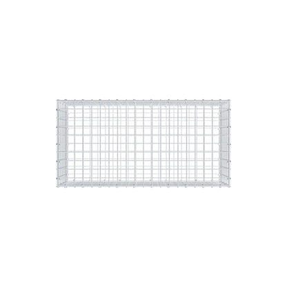 Gabione 100 cm x 40 cm x 50 cm (L x H x T), Maschenweite 5 cm x 5 cm, C-Ring