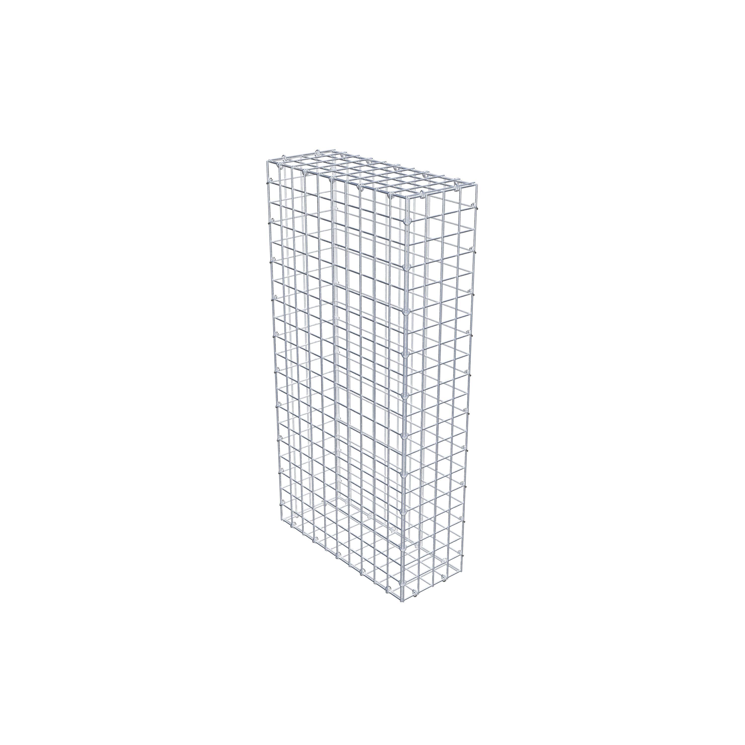 Gabion 100 cm x 50 cm x 20 cm (L x H x D), maskestørrelse 5 cm x 5 cm, C-ring