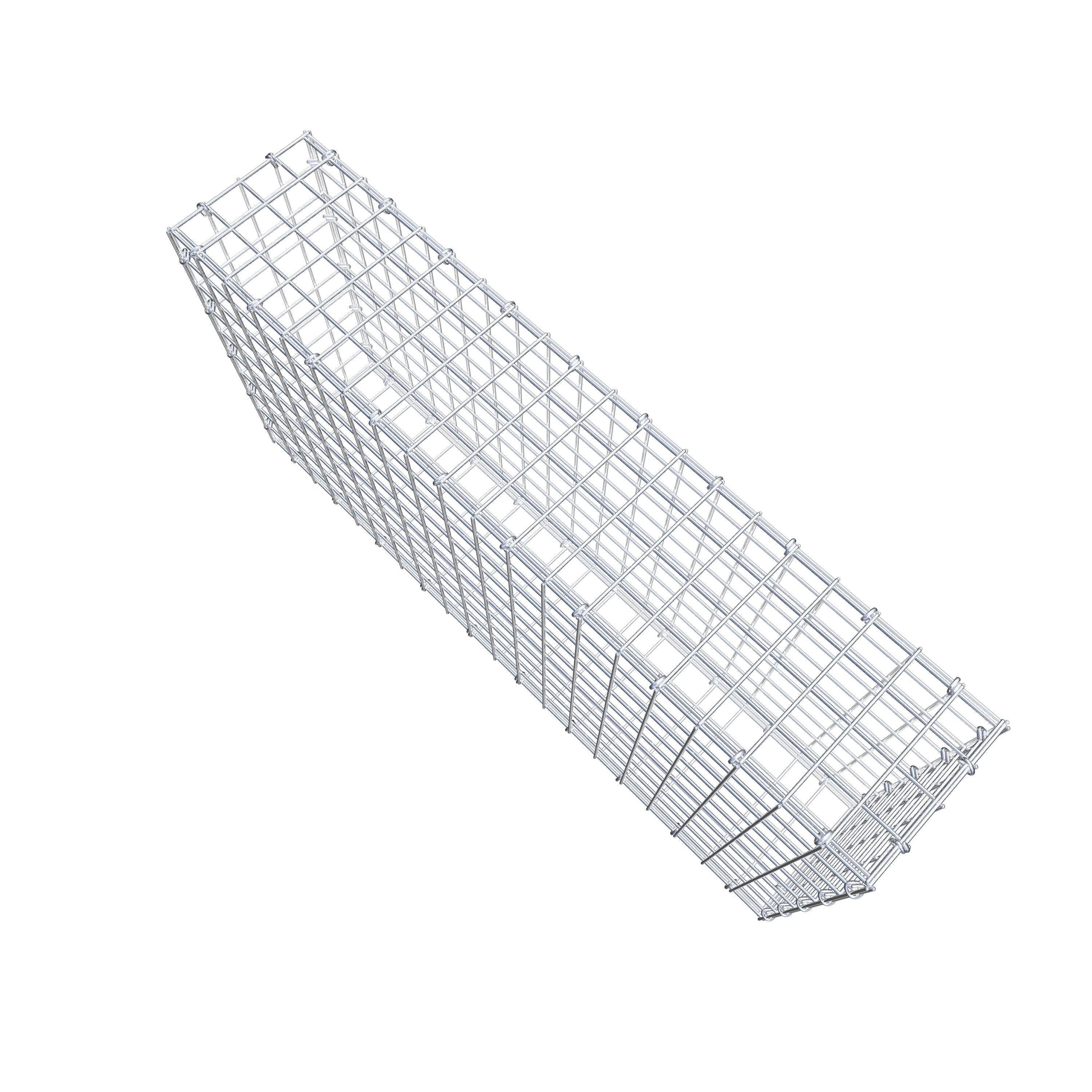 Gabion 100 cm x 50 cm x 20 cm (L x H x D), maskestørrelse 5 cm x 5 cm, C-ring