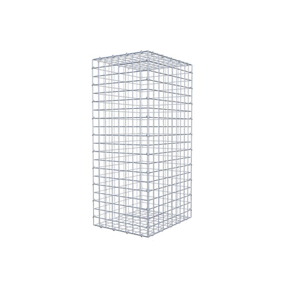 Gavión 100 cm x 50 cm x 40 cm (L x A x P), luz de malla 5 cm x 5 cm, anillo en C