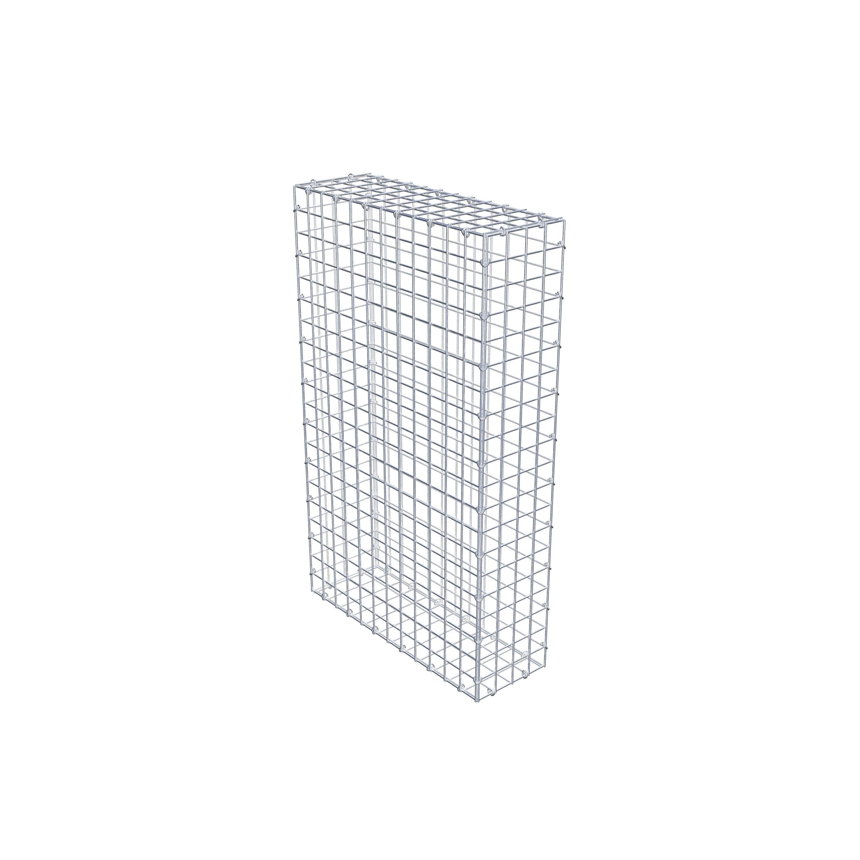 Gabion 100 cm x 60 cm x 20 cm (L x H x D), maskestørrelse 5 cm x 5 cm, C-ring