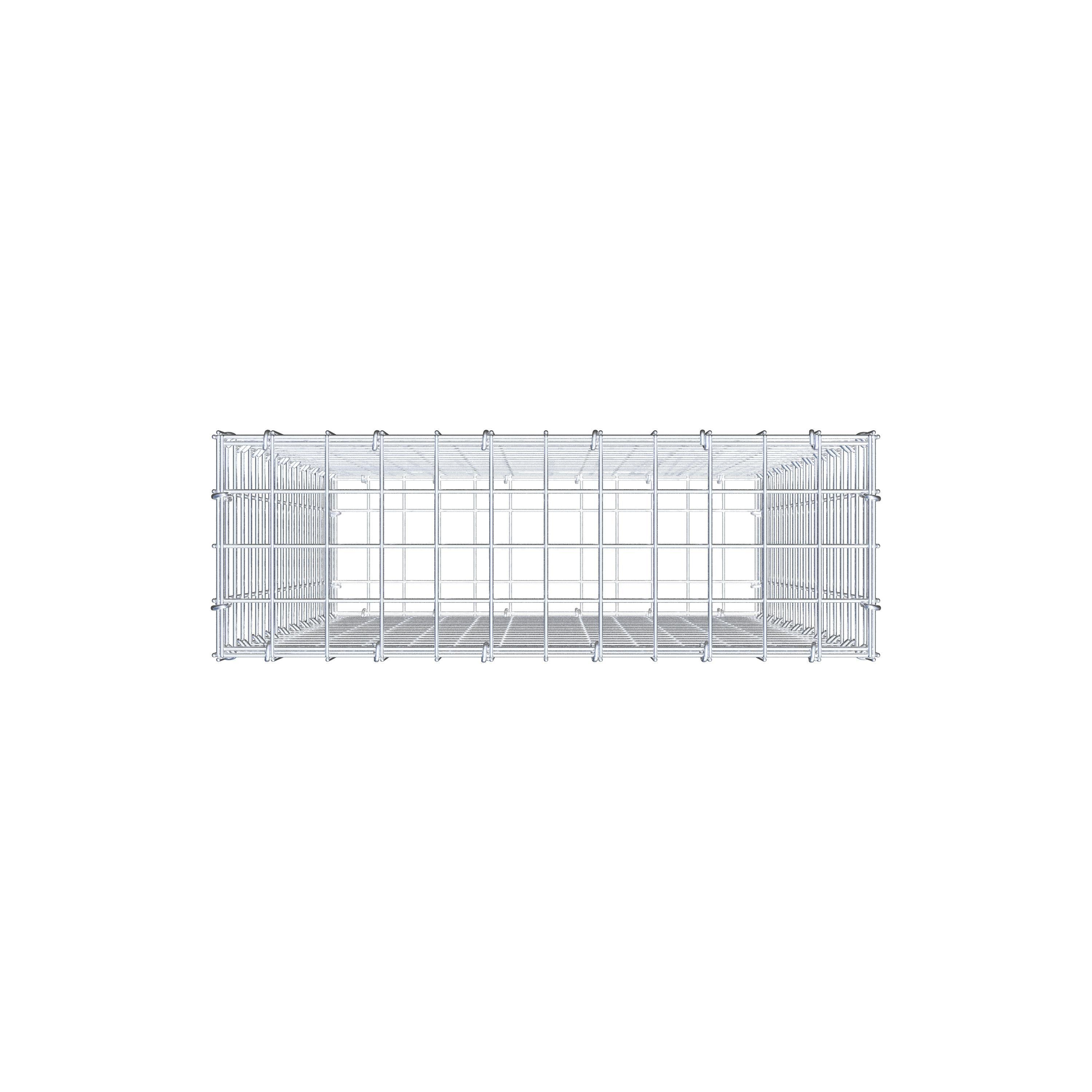 Gabion 100 cm x 60 cm x 20 cm (L x H x D), maskestørrelse 5 cm x 5 cm, C-ring