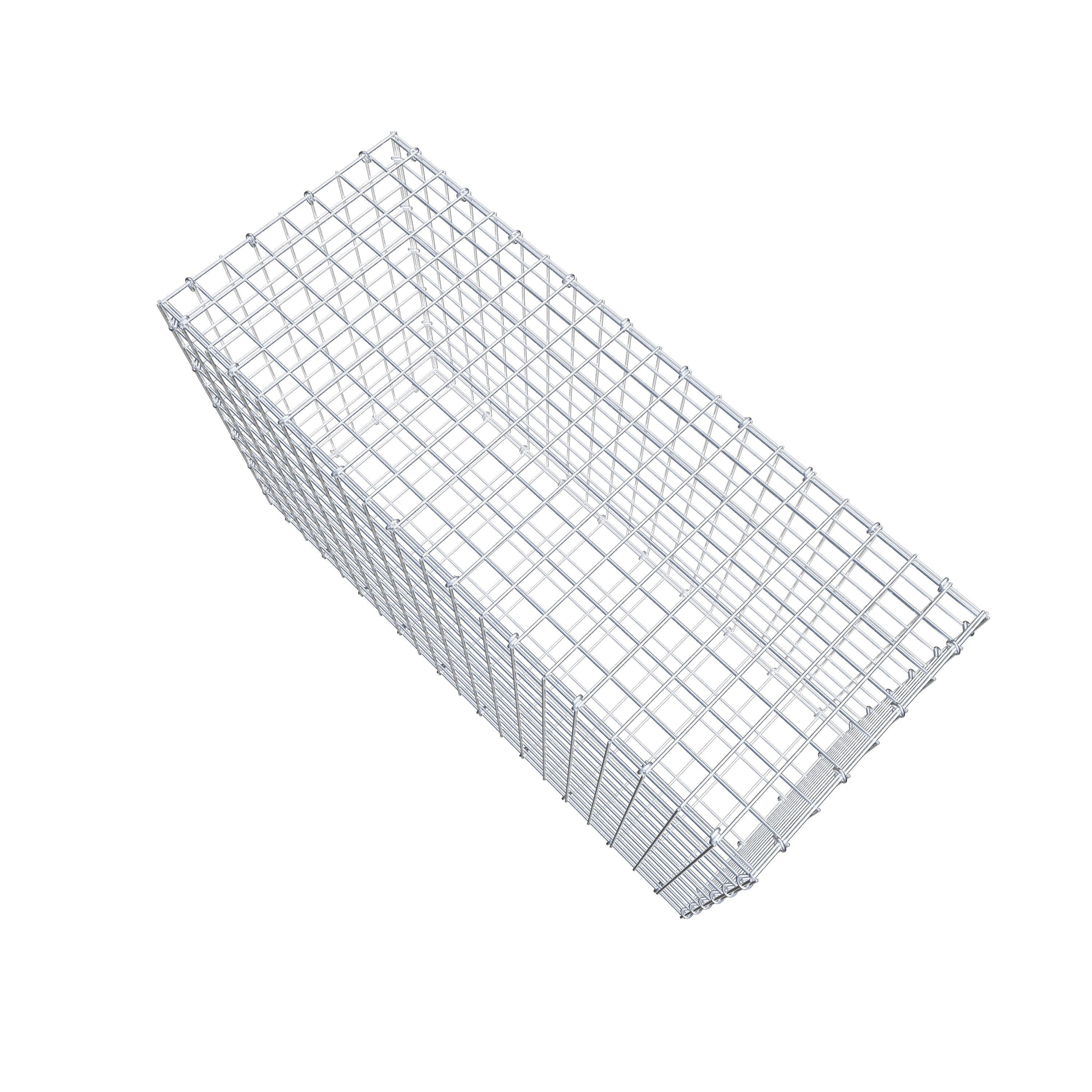 Gabion 100 cm x 60 cm x 40 cm (L x H x D), maskestørrelse 5 cm x 5 cm, C-ring