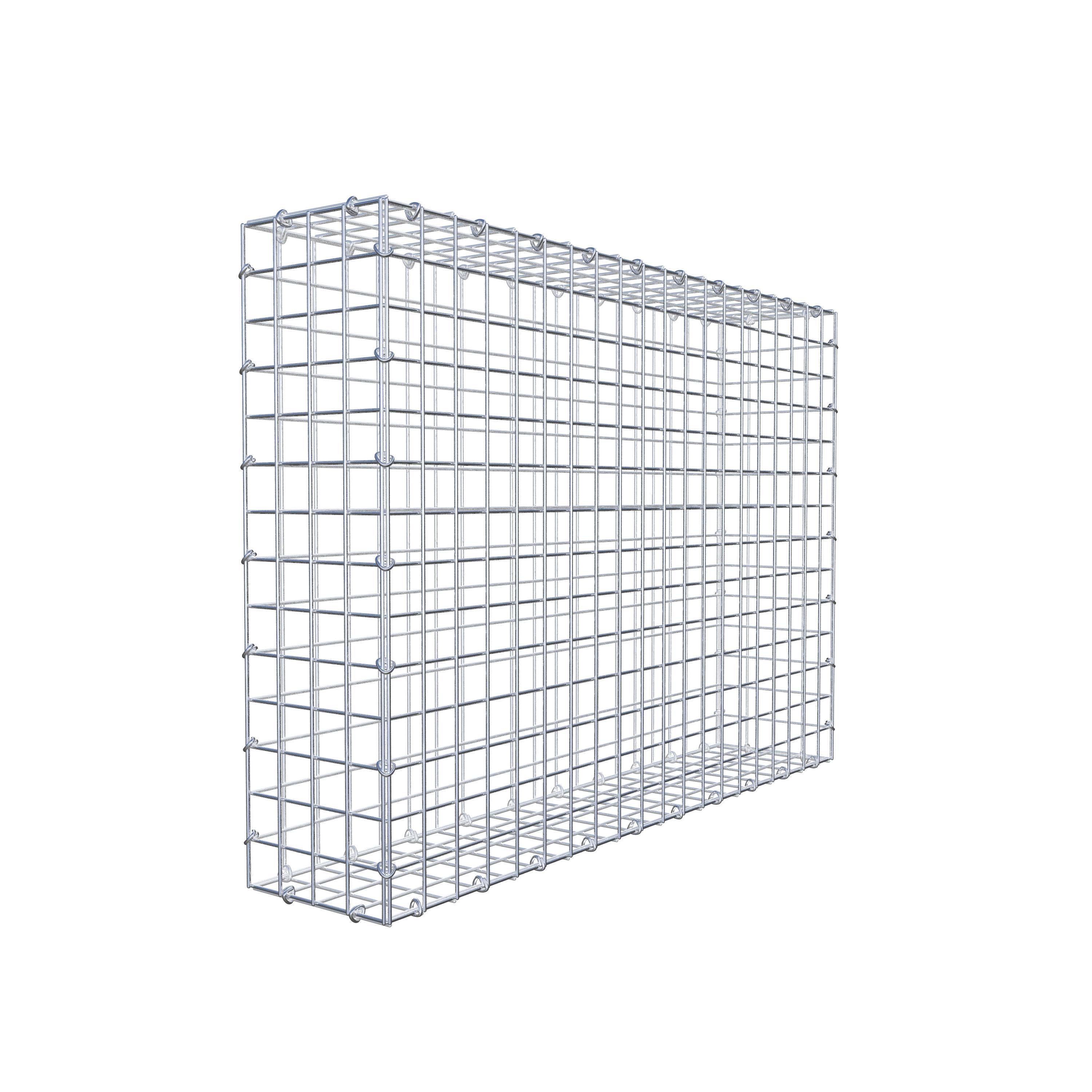 Gabion 100 cm x 70 cm x 20 cm (L x H x D), maskestørrelse 5 cm x 5 cm, C-ring