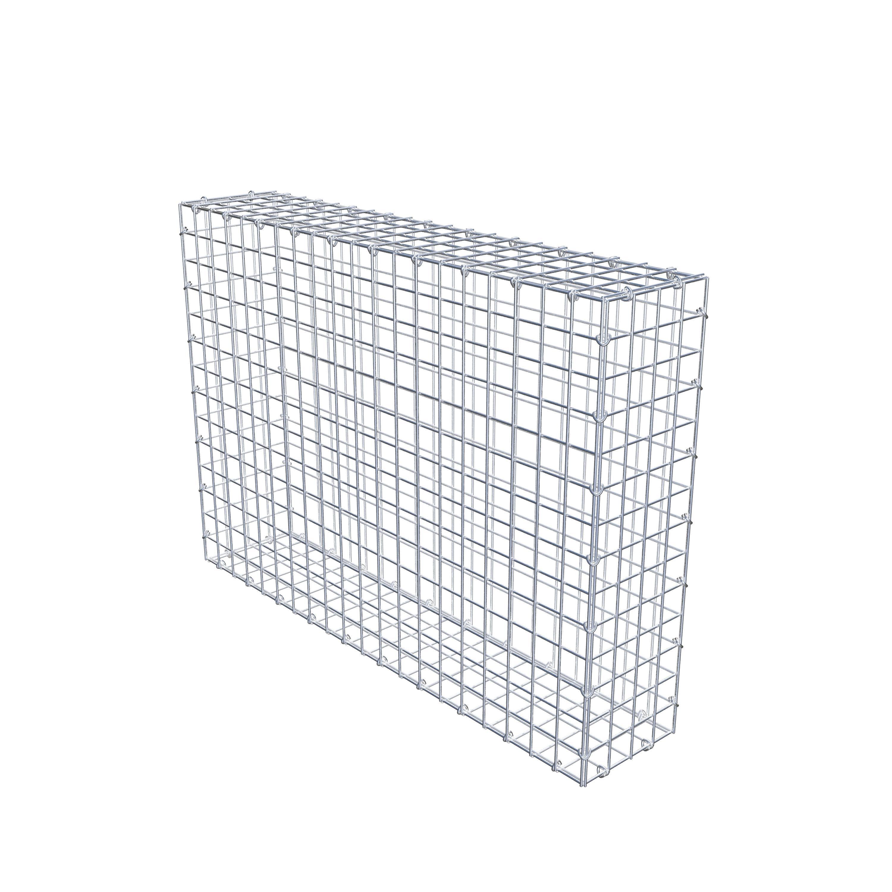 Gabion 100 cm x 70 cm x 20 cm (L x H x D), maskestørrelse 5 cm x 5 cm, C-ring