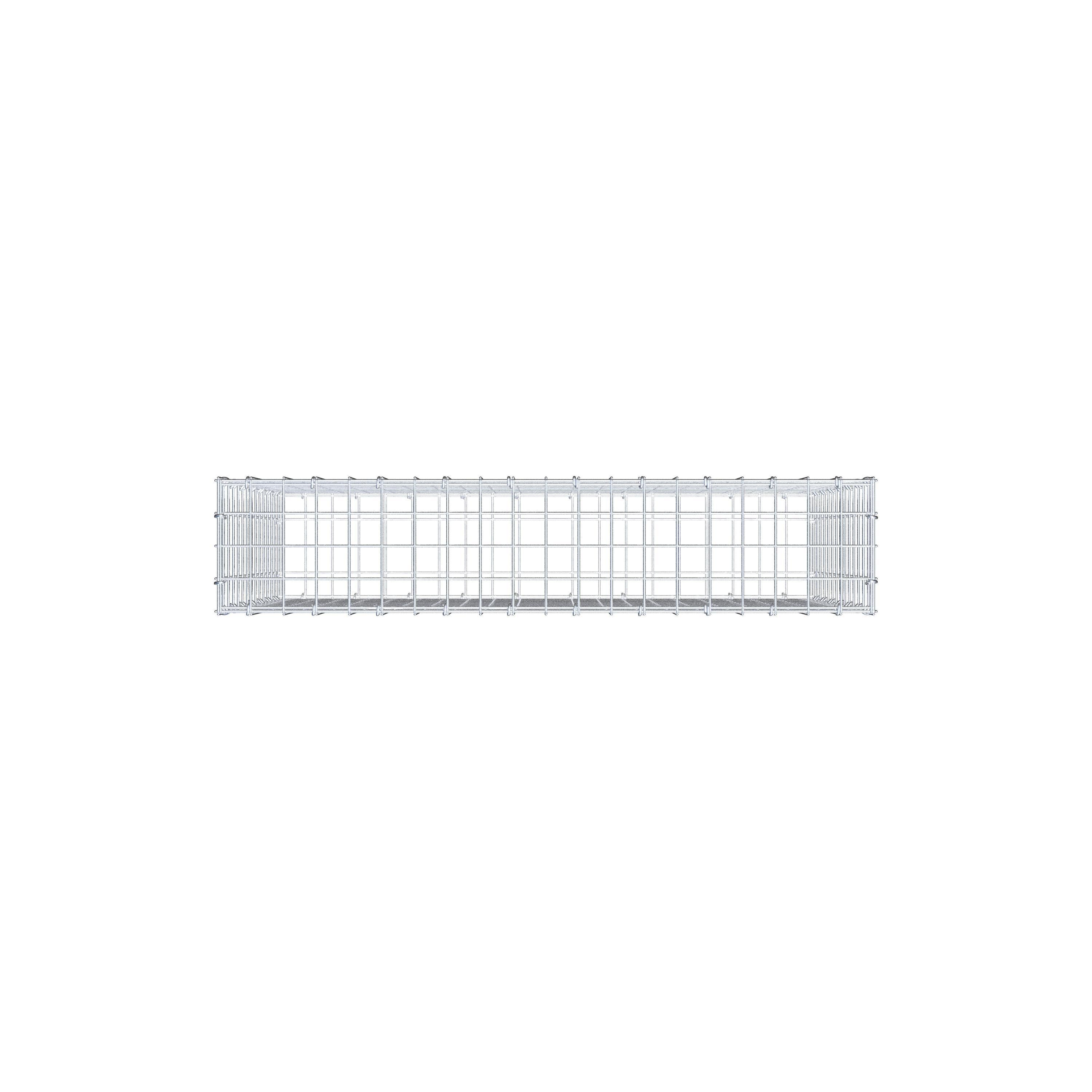 Schanskorf 100 cm x 70 cm x 20 cm (L x H x D), maaswijdte 5 cm x 5 cm, C-ring