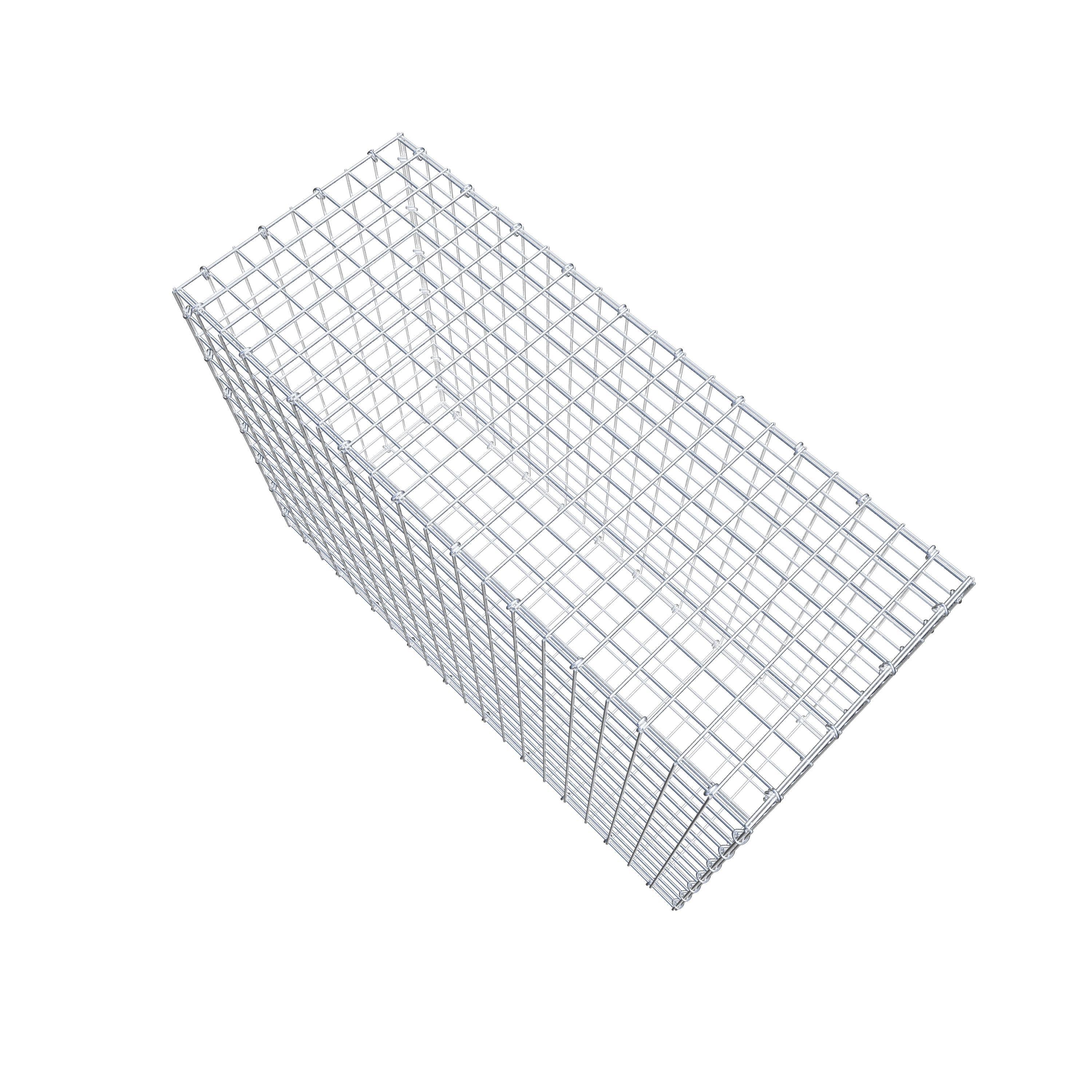 Schanskorf 100 cm x 70 cm x 40 cm (L x H x D), maaswijdte 5 cm x 5 cm, C-ring