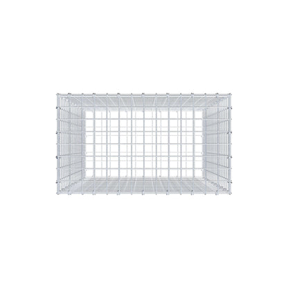 Gabione 100 cm x 70 cm x 40 cm (L x H x T), Maschenweite 5 cm x 5 cm, C-Ring