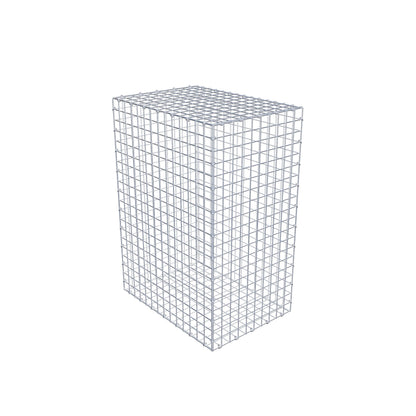 Gabion 100 cm x 70 cm x 50 cm (L x H x P), mailles 5 cm x 5 cm, anneau en C