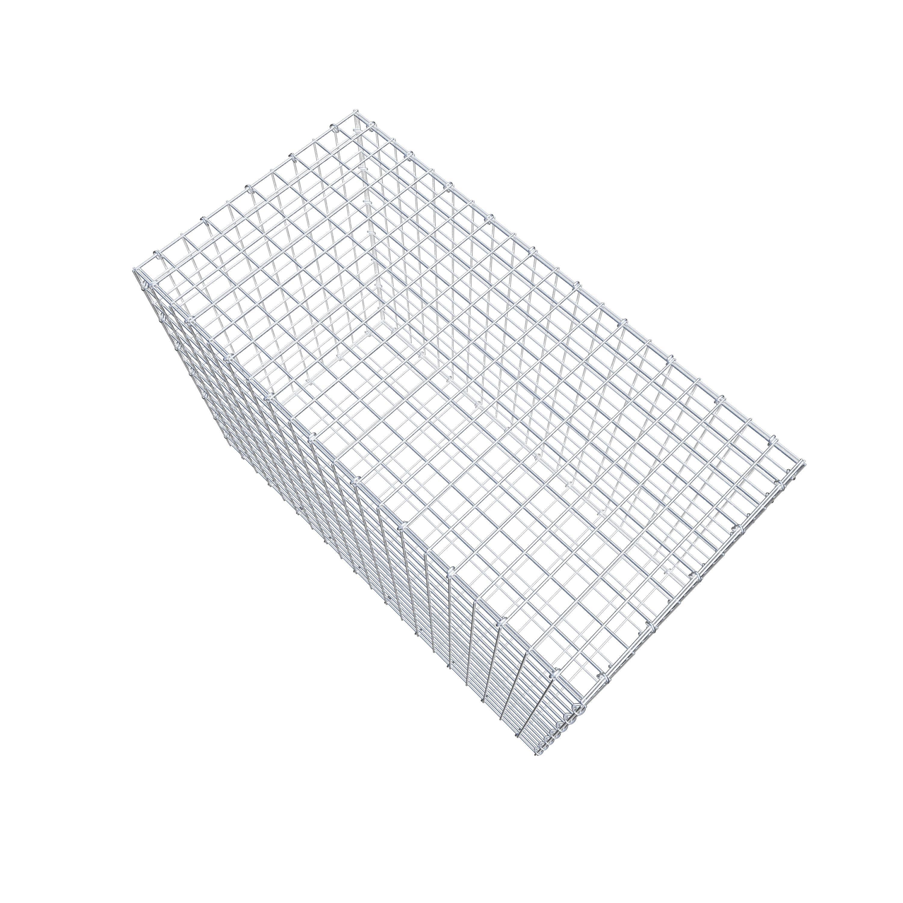 Schanskorf 100 cm x 70 cm x 50 cm (L x H x D), maaswijdte 5 cm x 5 cm, C-ring