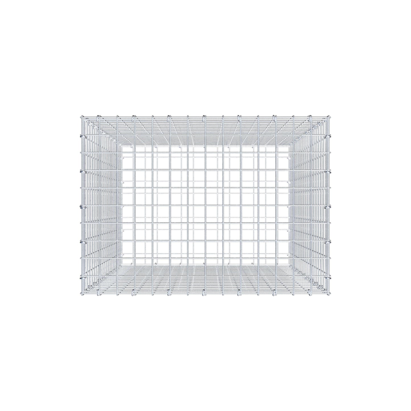 Gabion 100 cm x 70 cm x 50 cm (L x H x P), mailles 5 cm x 5 cm, anneau en C