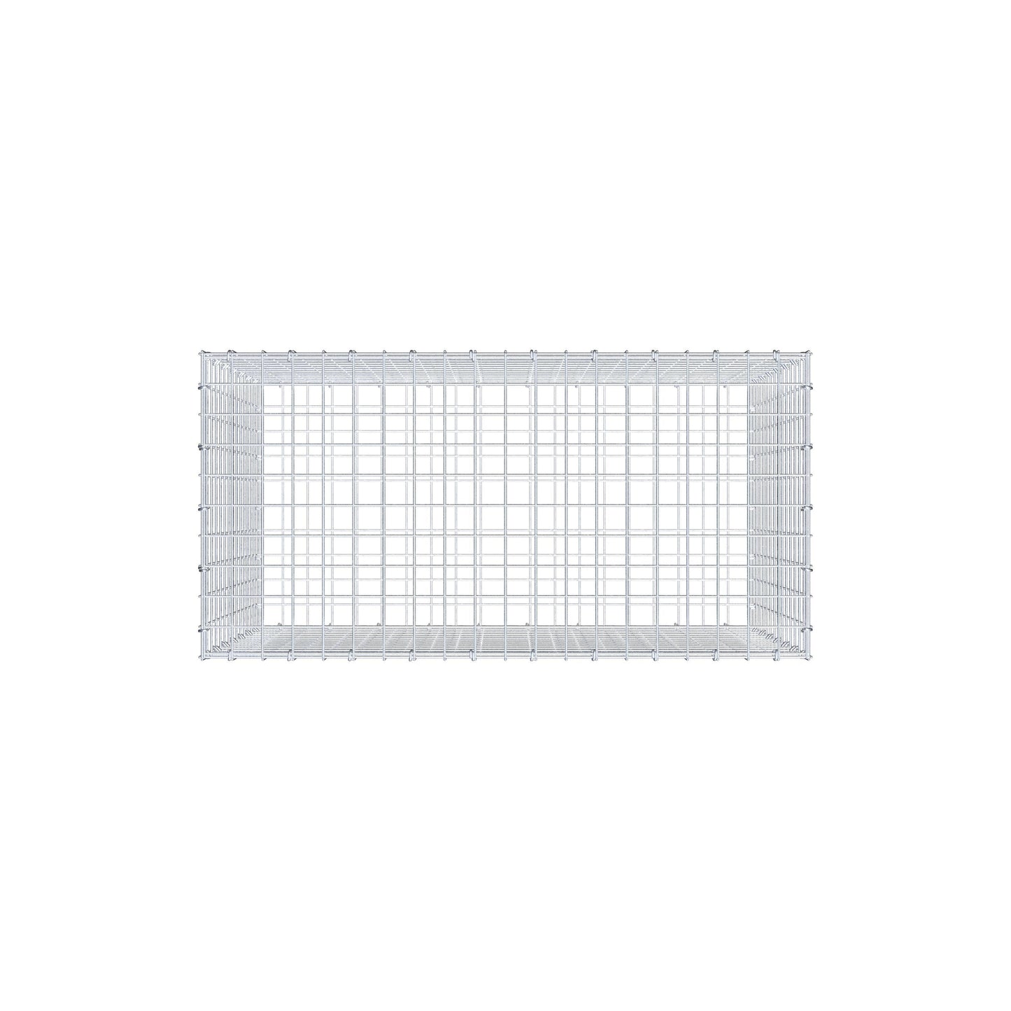 Gabion 100 cm x 70 cm x 50 cm (L x H x P), mailles 5 cm x 5 cm, anneau en C