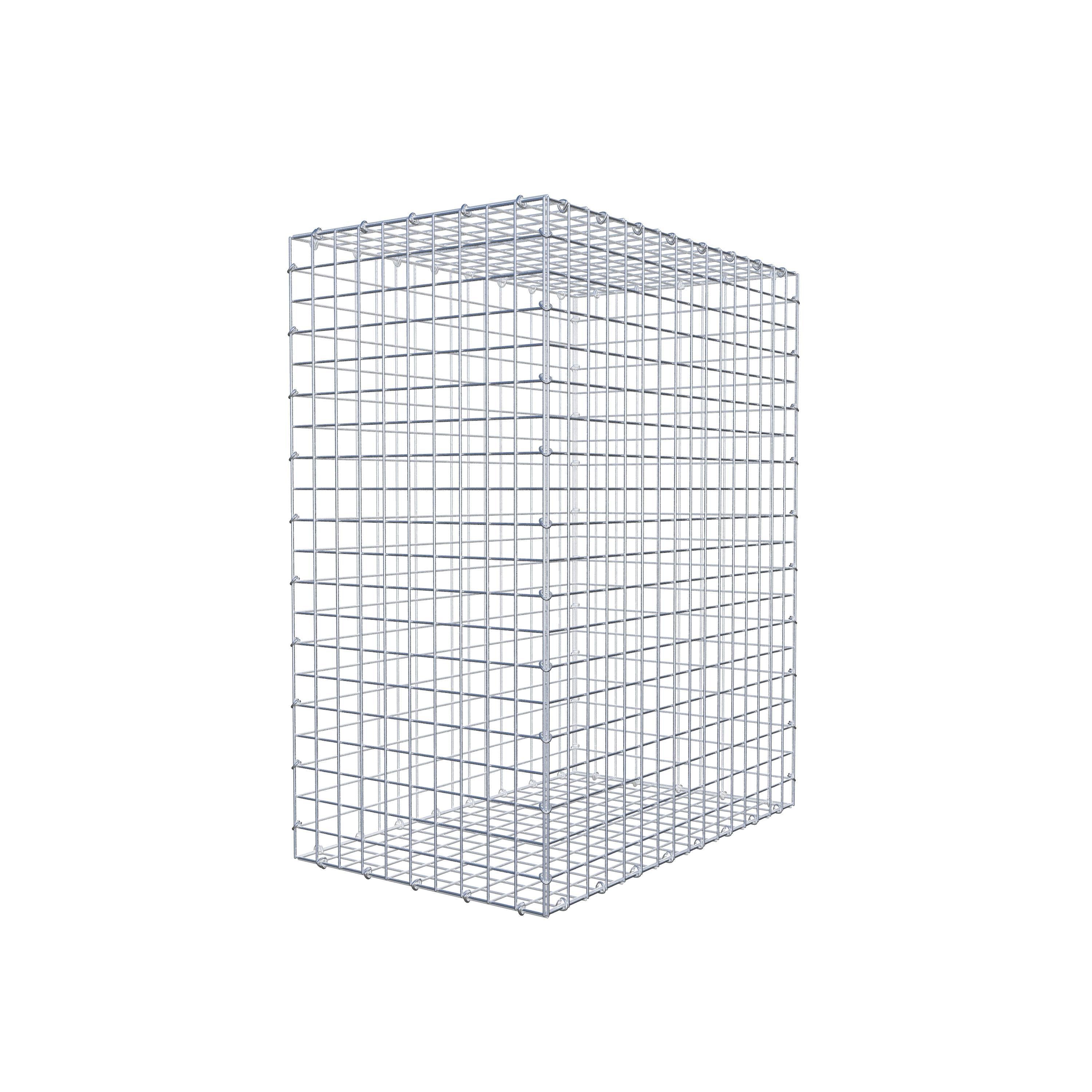 Schanskorf 100 cm x 80 cm x 50 cm (L x H x D), maaswijdte 5 cm x 5 cm, C-ring