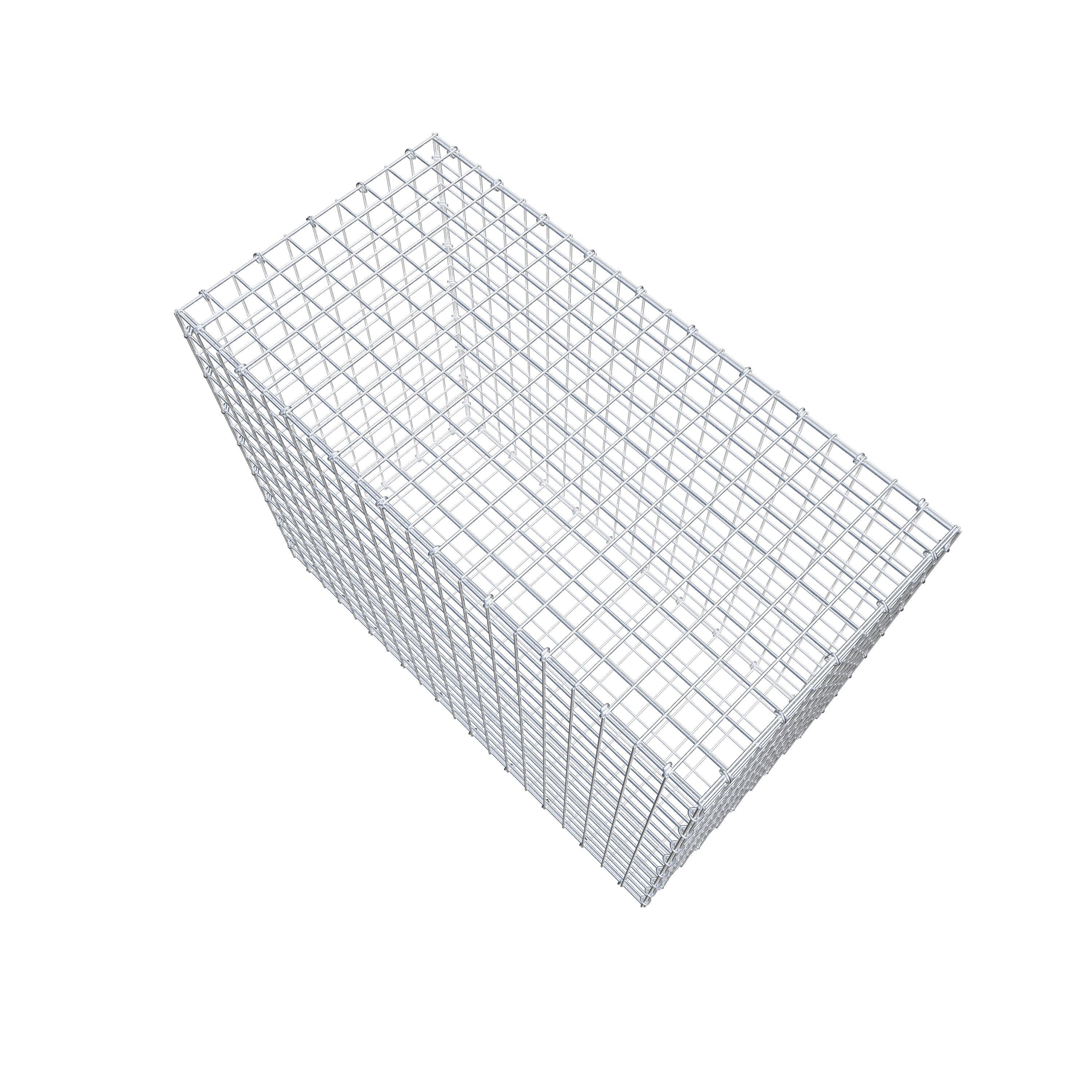 Schanskorf 100 cm x 80 cm x 50 cm (L x H x D), maaswijdte 5 cm x 5 cm, C-ring