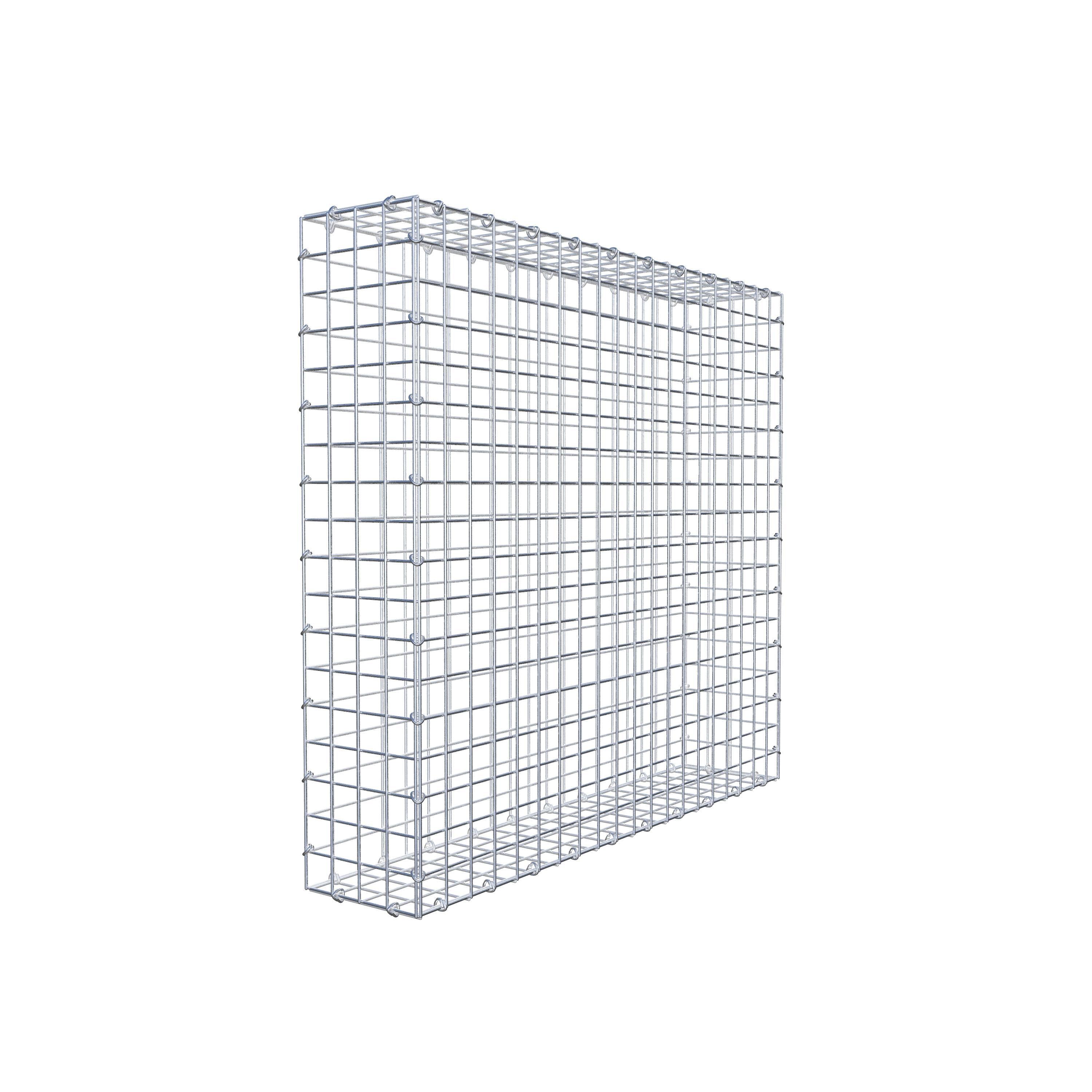 Schanskorf 100 cm x 90 cm x 20 cm (L x H x D), maaswijdte 5 cm x 5 cm, C-ring