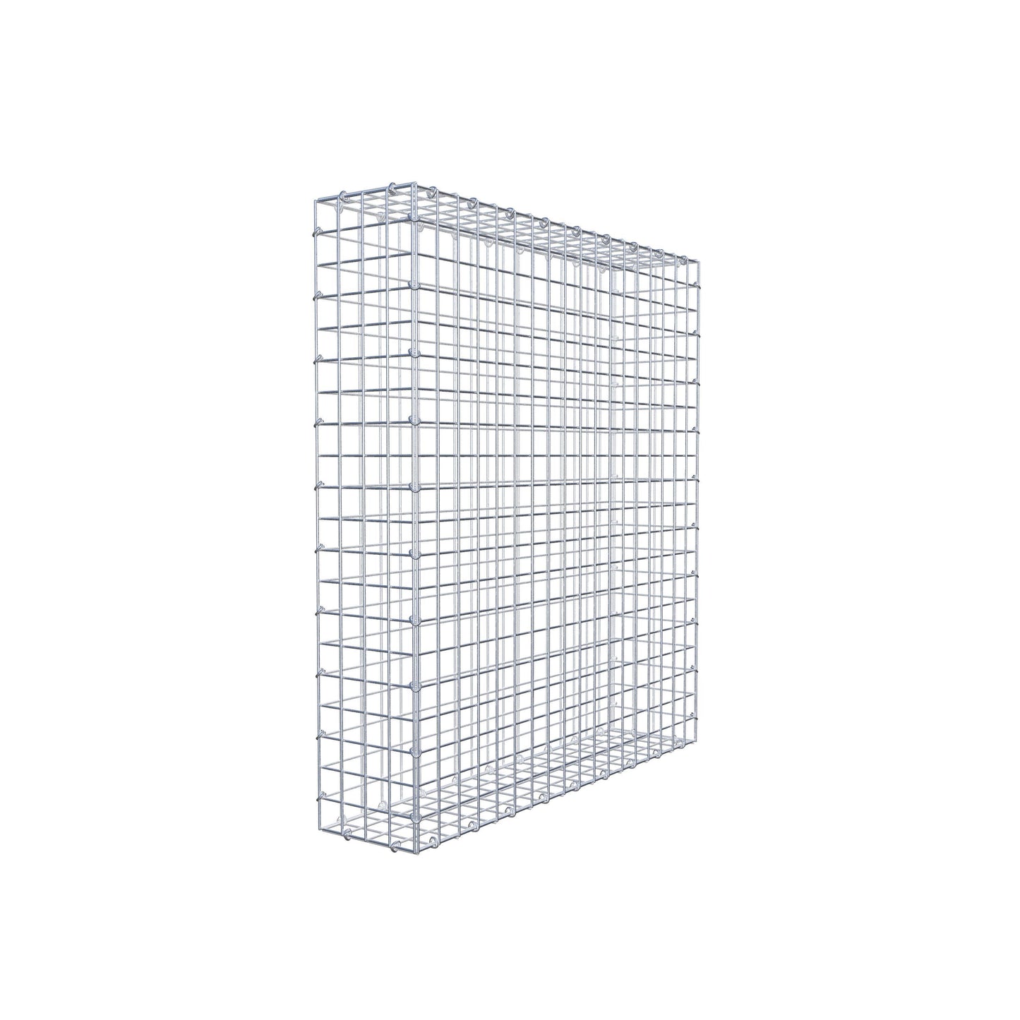Gabion 100 cm x 90 cm x 20 cm (L x H x P), mailles 5 cm x 5 cm, anneau en C