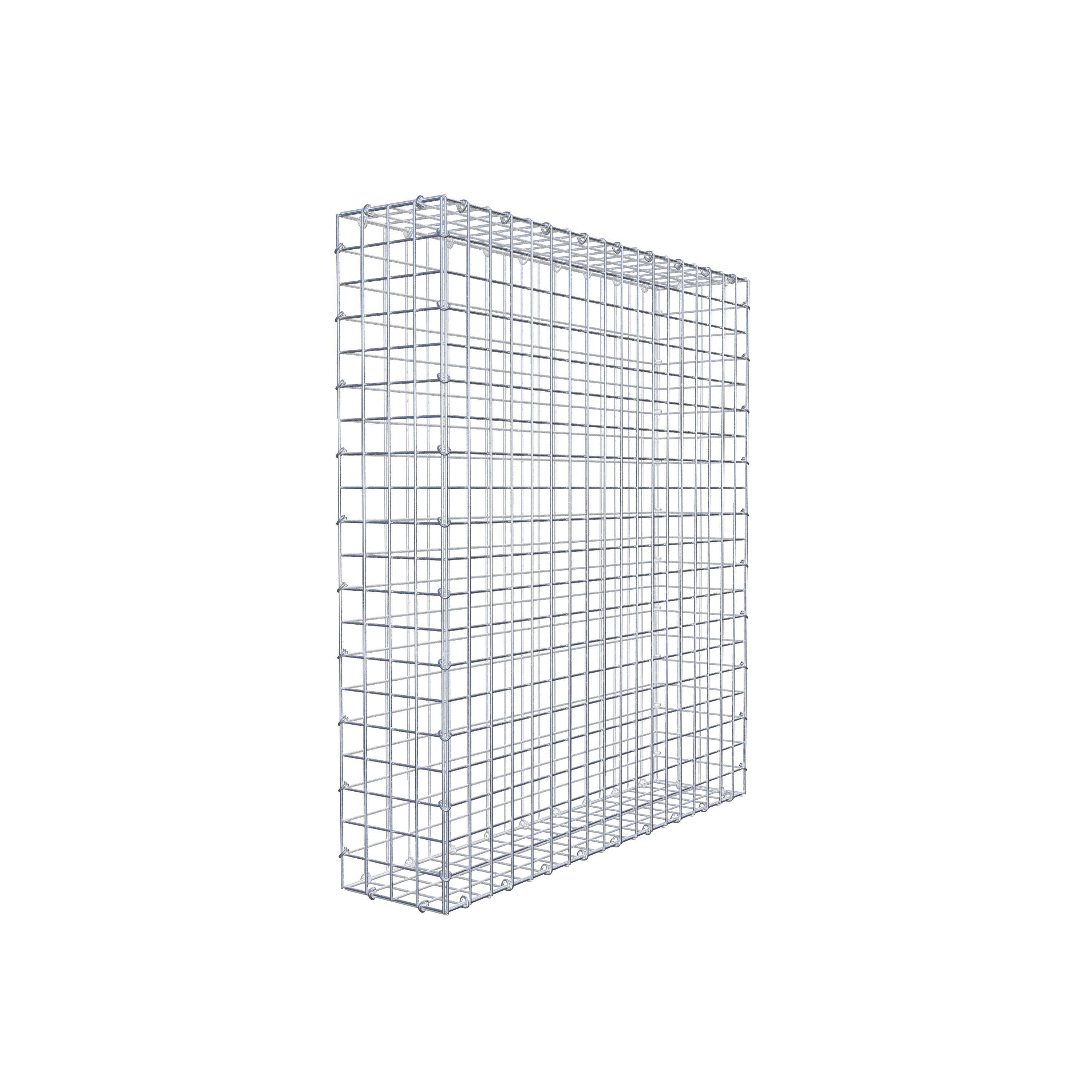 Gabion 100 cm x 90 cm x 20 cm (L x H x D), maskestørrelse 5 cm x 5 cm, C-ring