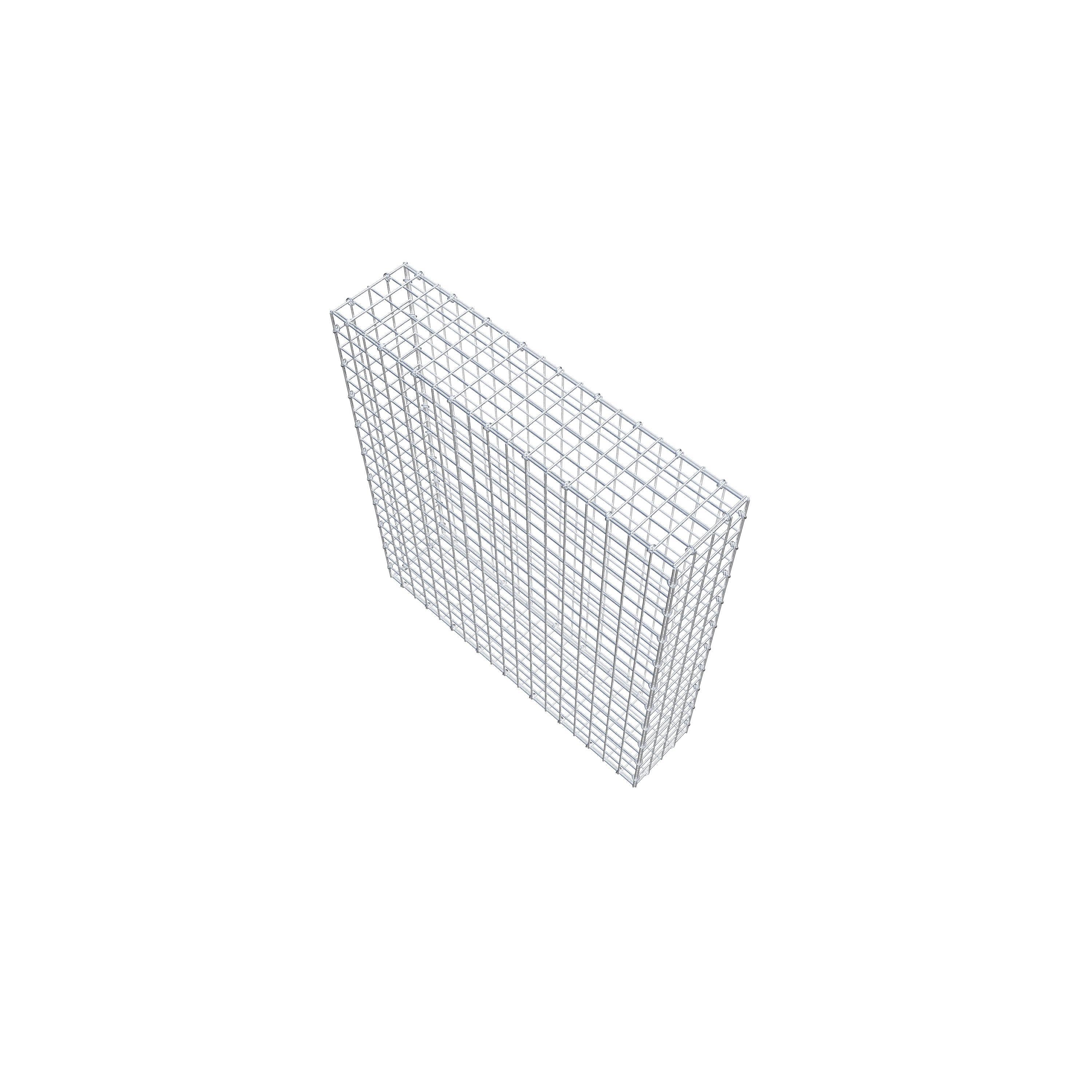 Schanskorf 100 cm x 90 cm x 20 cm (L x H x D), maaswijdte 5 cm x 5 cm, C-ring