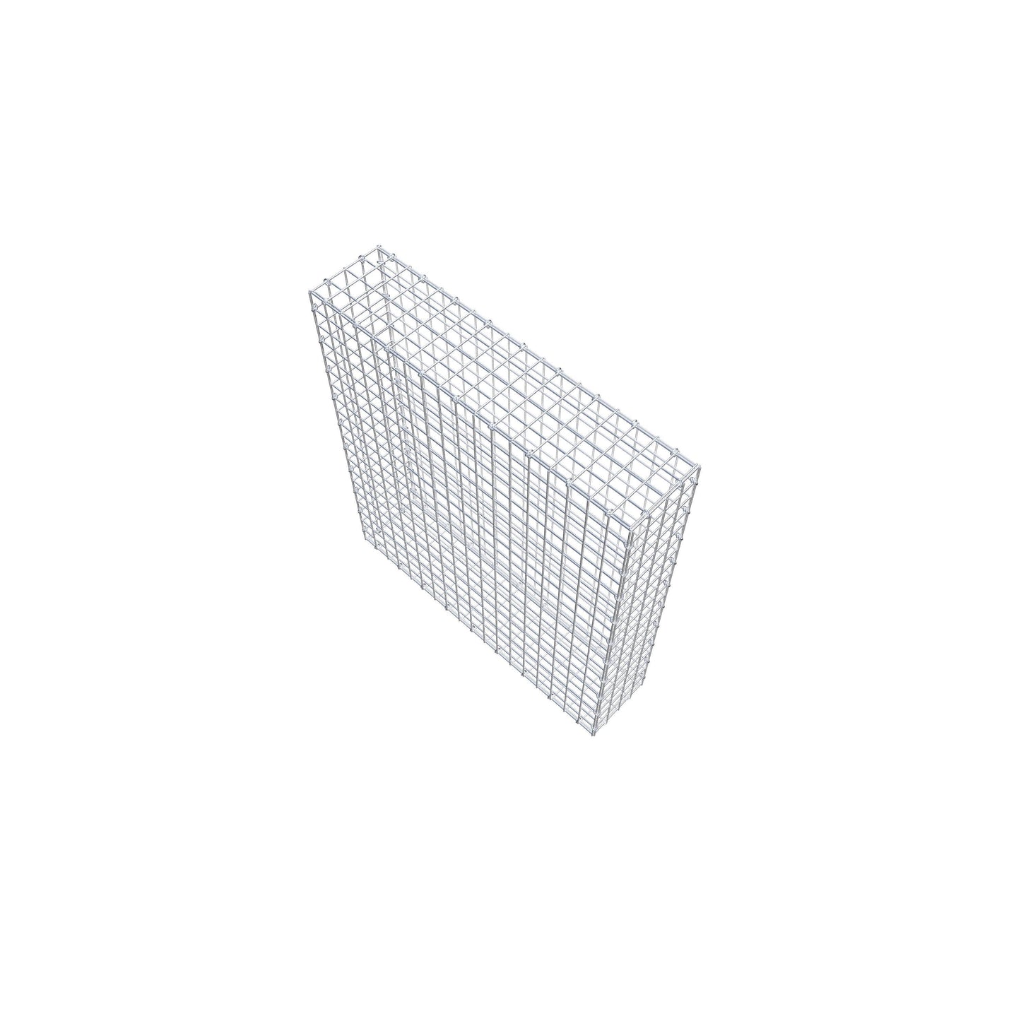 Gabion 100 cm x 90 cm x 20 cm (L x H x P), mailles 5 cm x 5 cm, anneau en C