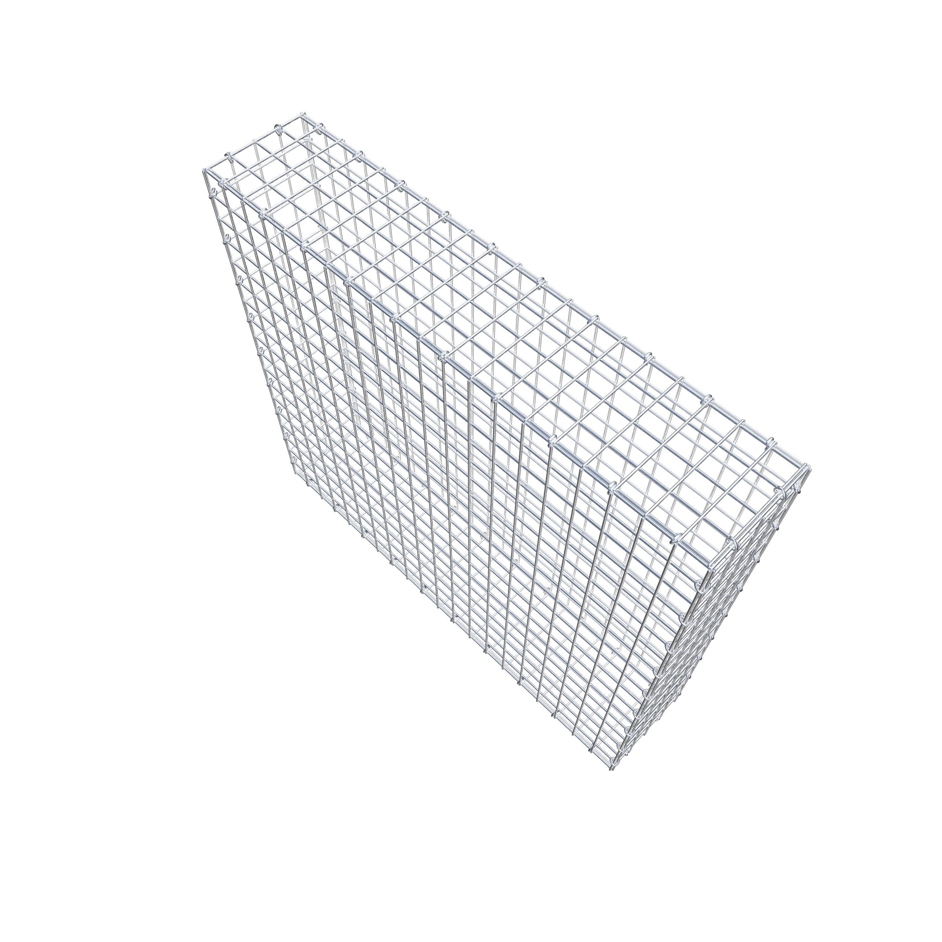 Schanskorf 100 cm x 90 cm x 20 cm (L x H x D), maaswijdte 5 cm x 5 cm, C-ring