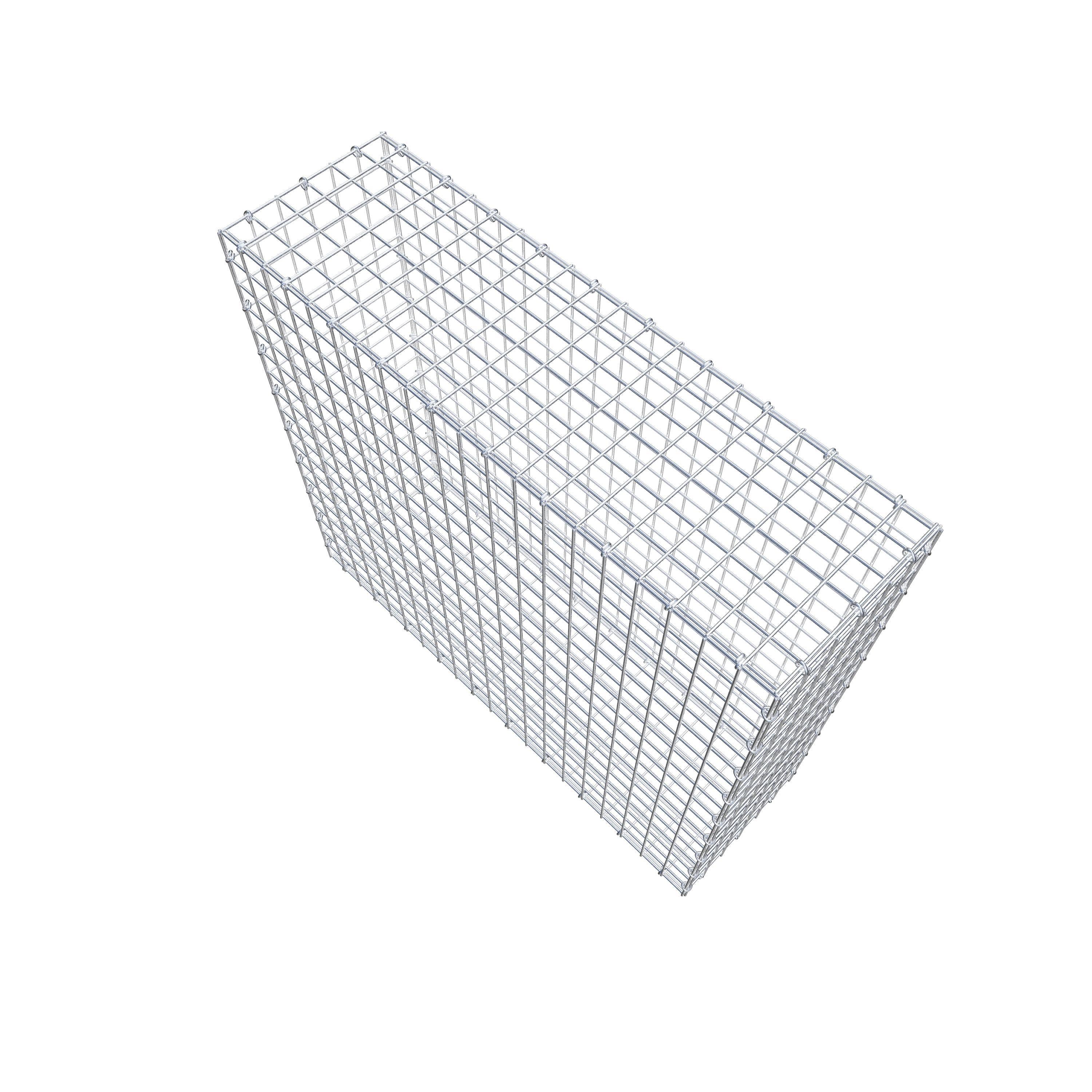 Schanskorf 100 cm x 90 cm x 30 cm (L x H x D), maaswijdte 5 cm x 5 cm, C-ring