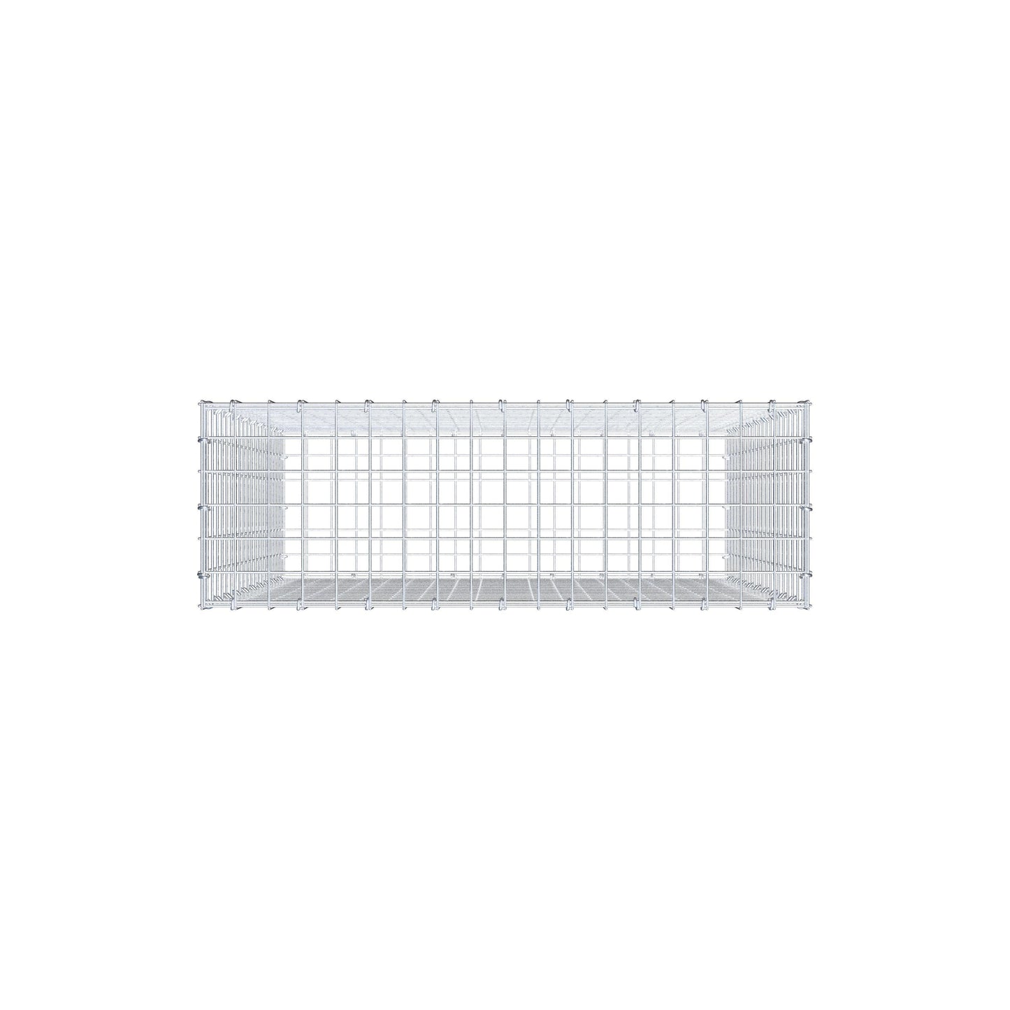 Schanskorf 100 cm x 90 cm x 30 cm (L x H x D), maaswijdte 5 cm x 5 cm, C-ring