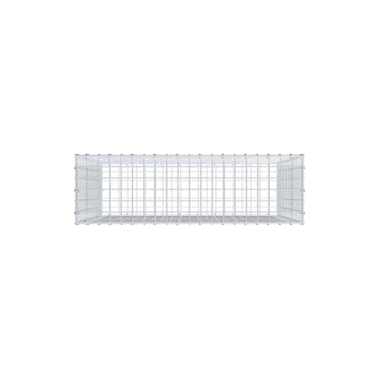 Schanskorf 100 cm x 90 cm x 30 cm (L x H x D), maaswijdte 5 cm x 5 cm, C-ring