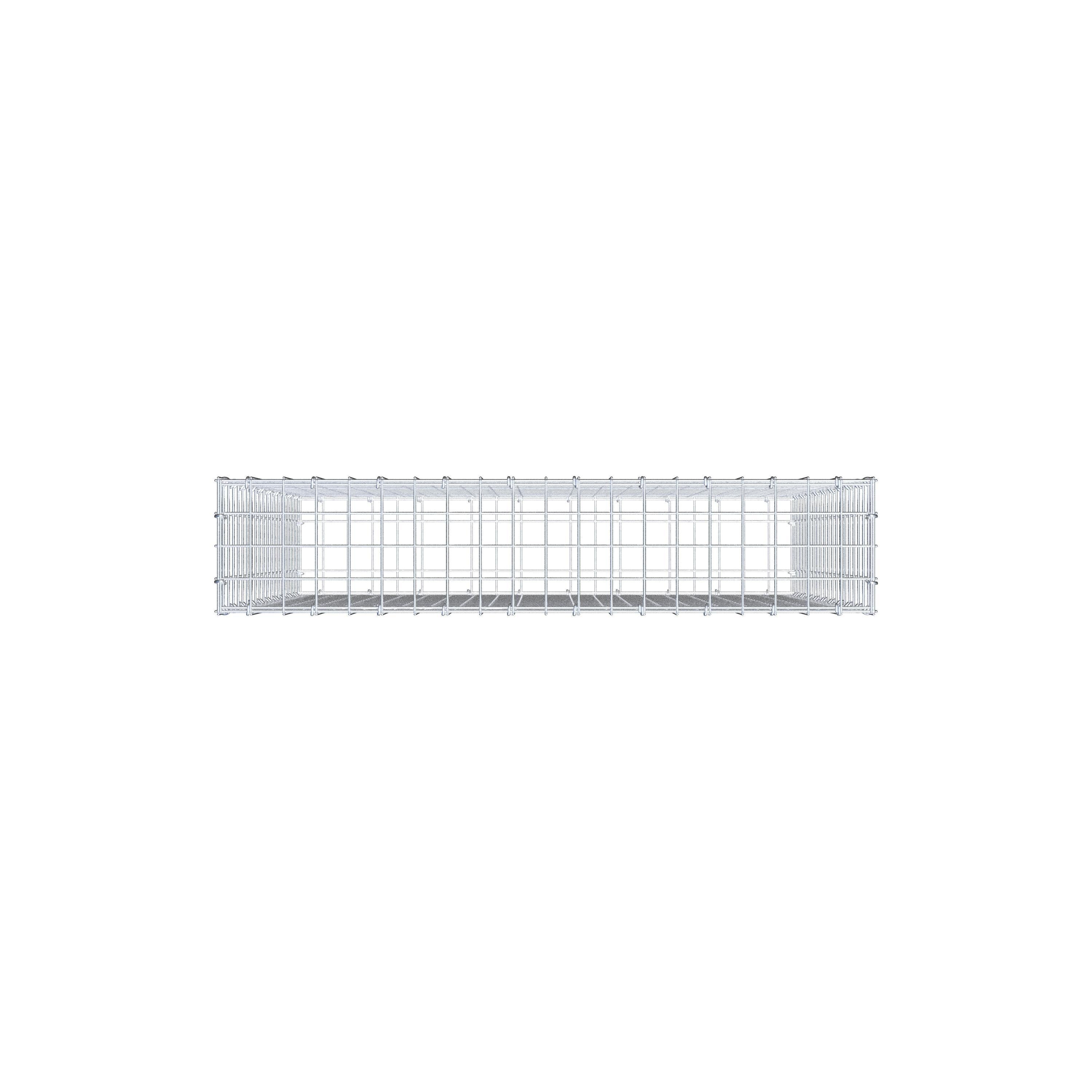 Schanskorf 100 cm x 100 cm x 20 cm (L x H x D), maaswijdte 5 cm x 5 cm, C-ring