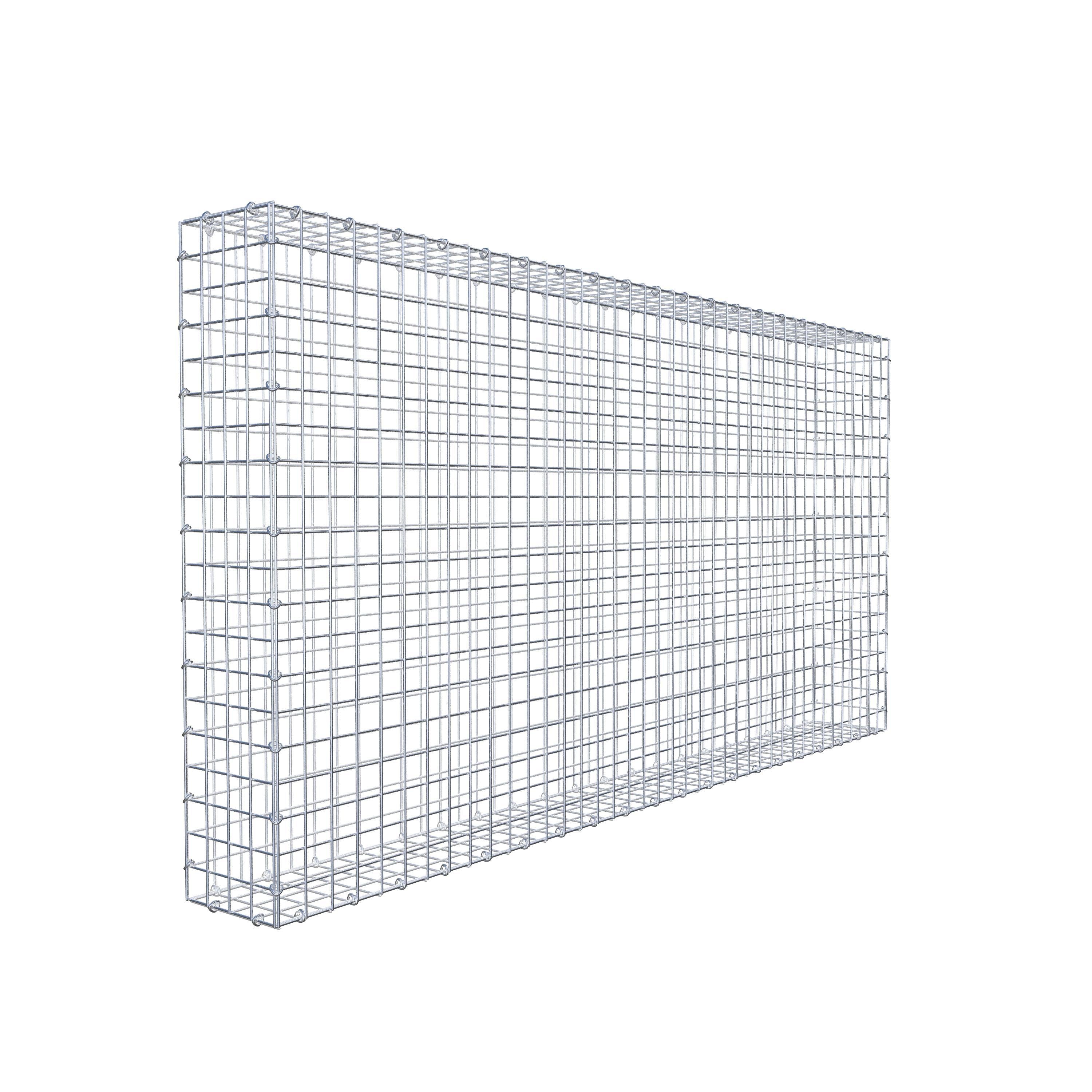 Gabion 200 cm x 100 cm x 20 cm (L x H x D), maskestørrelse 5 cm x 5 cm, C-ring