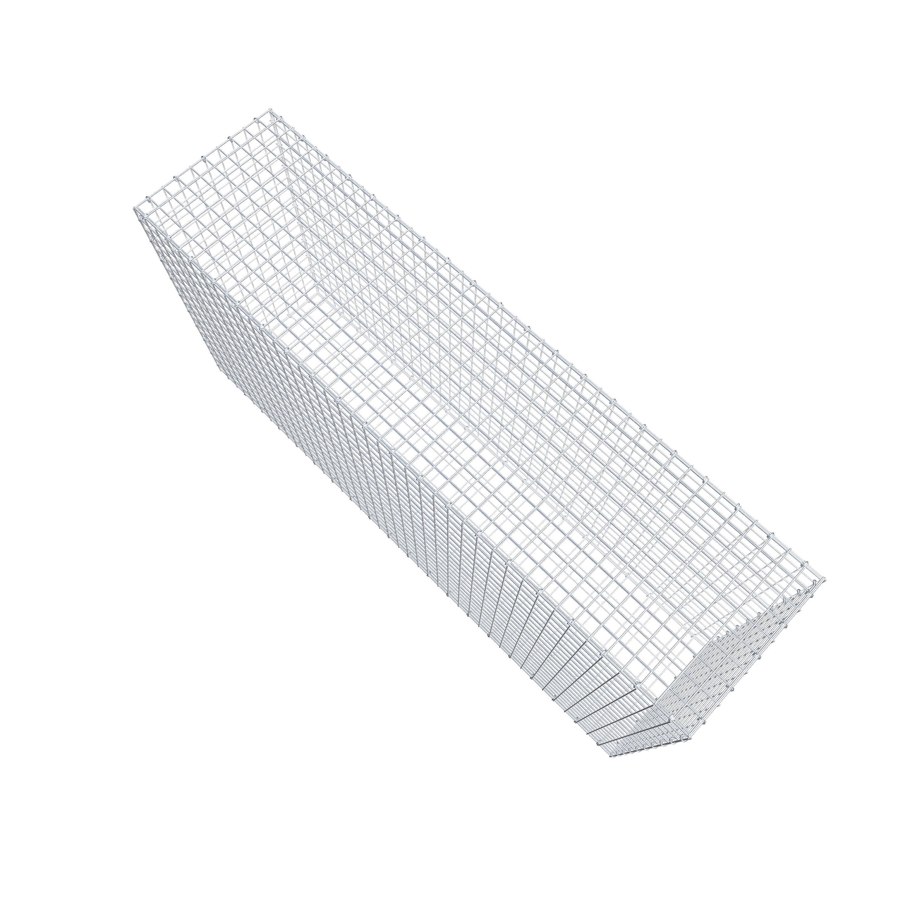 Schanskorf 200 cm x 100 cm x 50 cm (L x H x D), maaswijdte 5 cm x 5 cm, C-ring