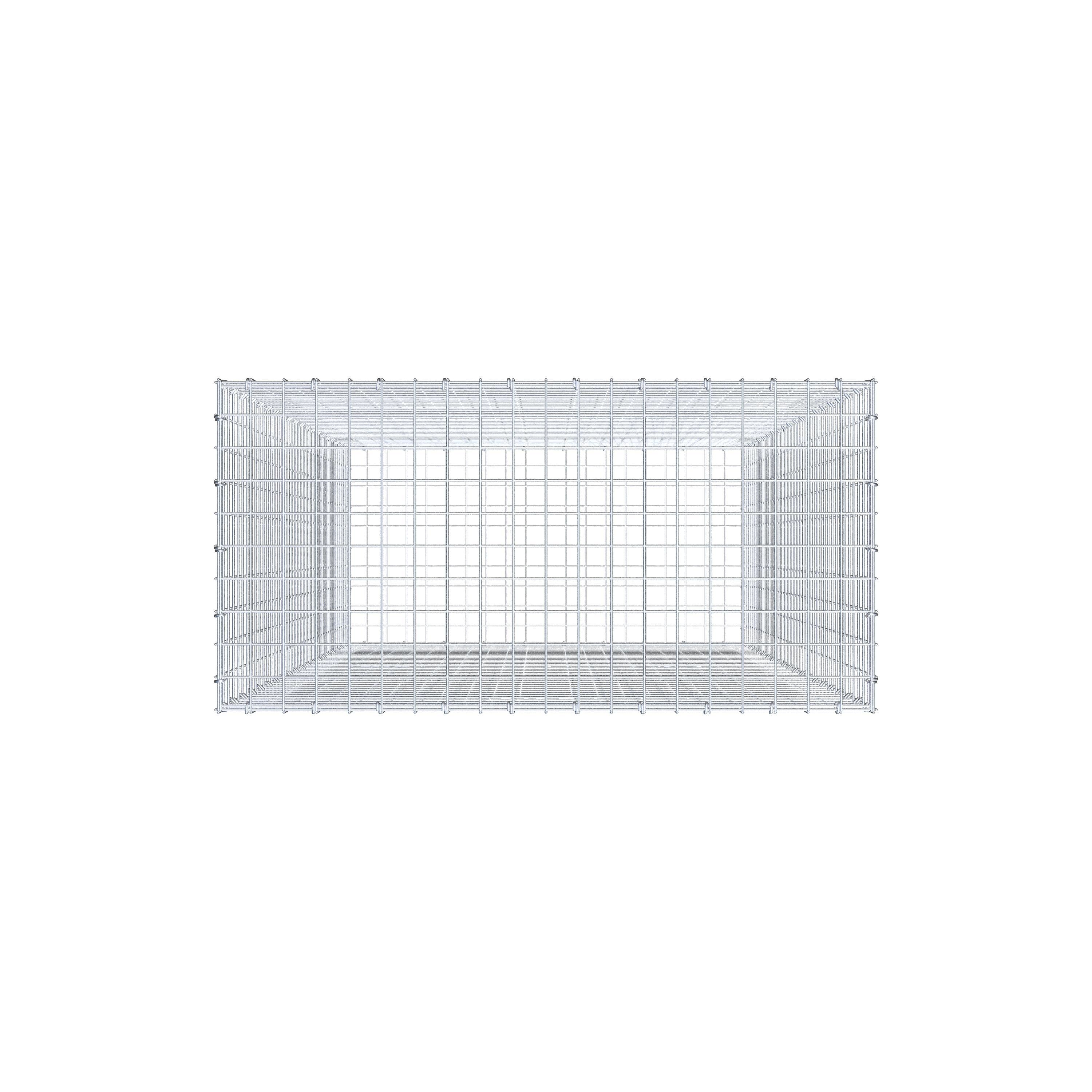 Schanskorf 200 cm x 100 cm x 50 cm (L x H x D), maaswijdte 5 cm x 5 cm, C-ring