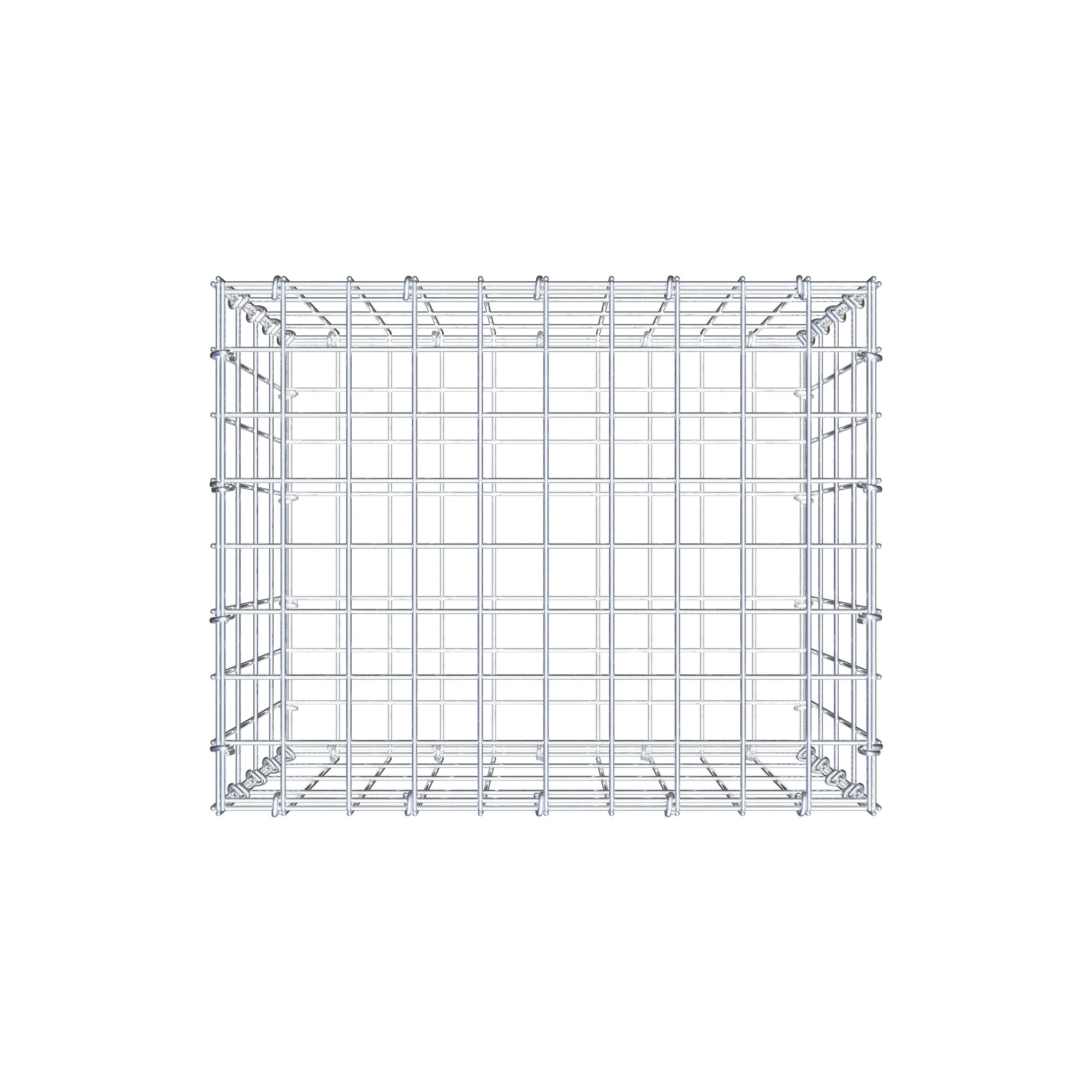 Gabione 50 cm x 40 cm x 40 cm (L x H x T), Maschenweite 5 cm x 10 cm, C-Ring