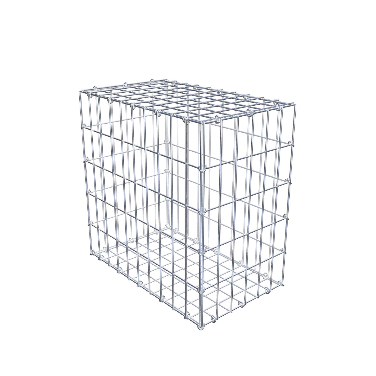 Gabion 50 cm x 50 cm x 30 cm (L x H x D), maskestørrelse 5 cm x 10 cm, C-ring