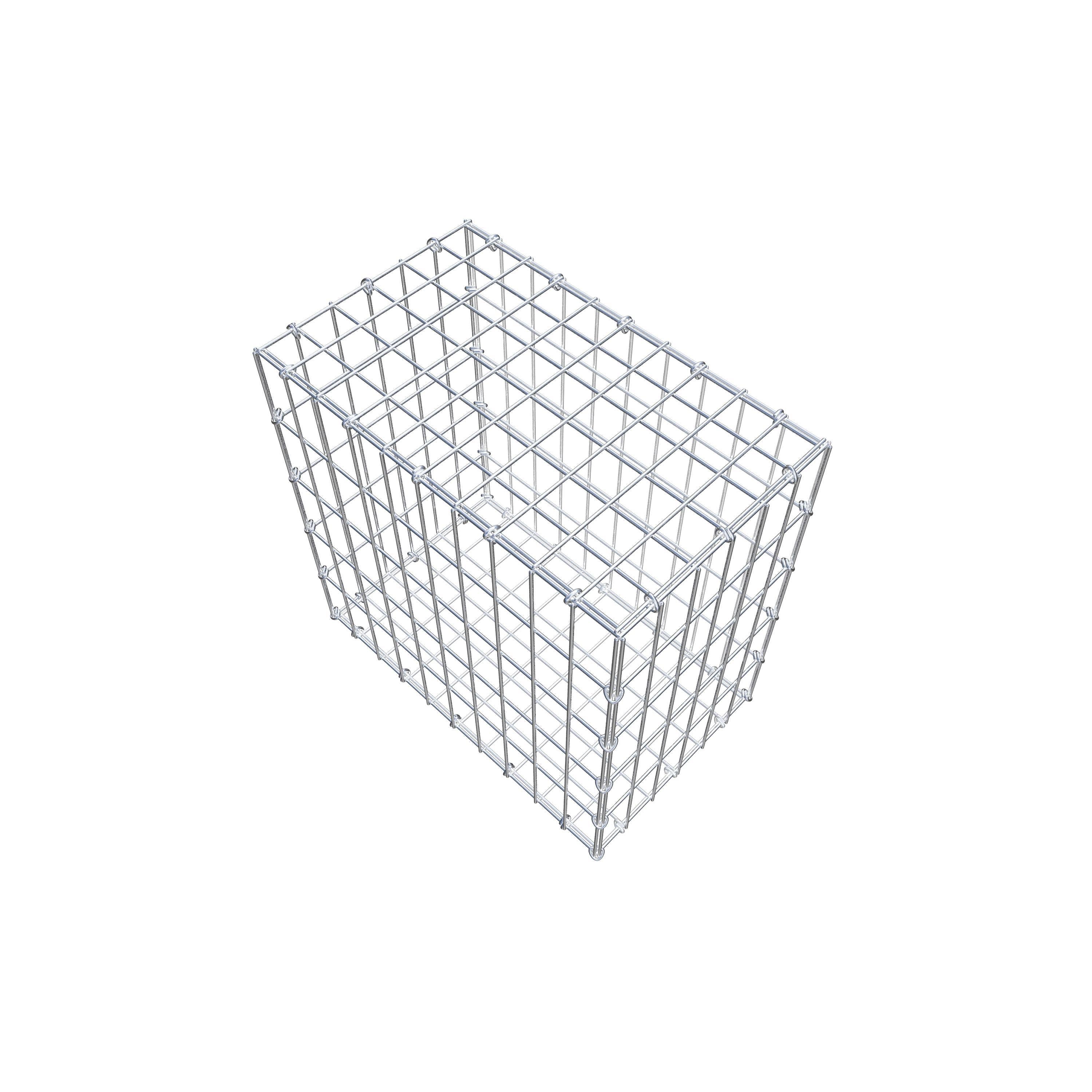 Schanskorf 50 cm x 50 cm x 30 cm (L x H x D), maaswijdte 5 cm x 10 cm, C-ring