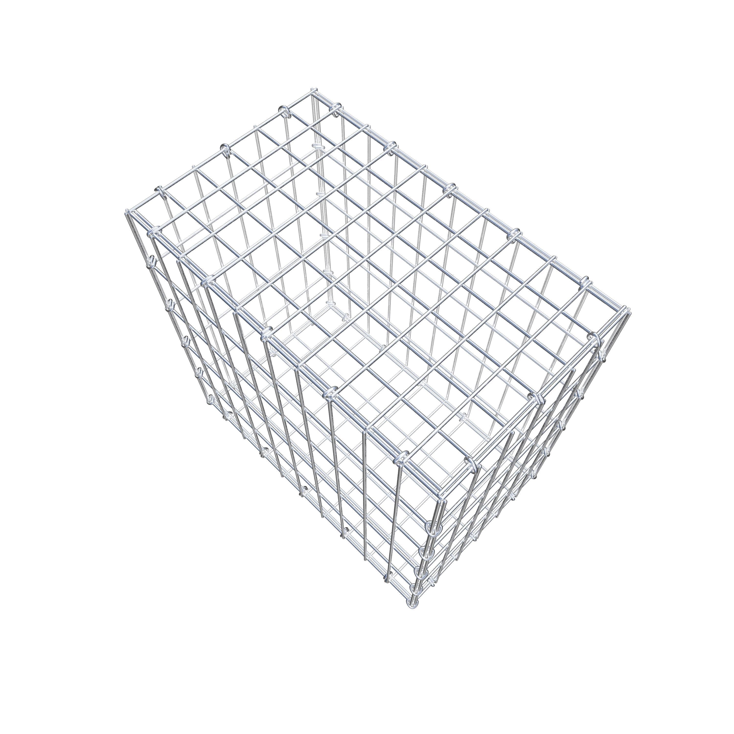 Schanskorf 50 cm x 50 cm x 30 cm (L x H x D), maaswijdte 5 cm x 10 cm, C-ring