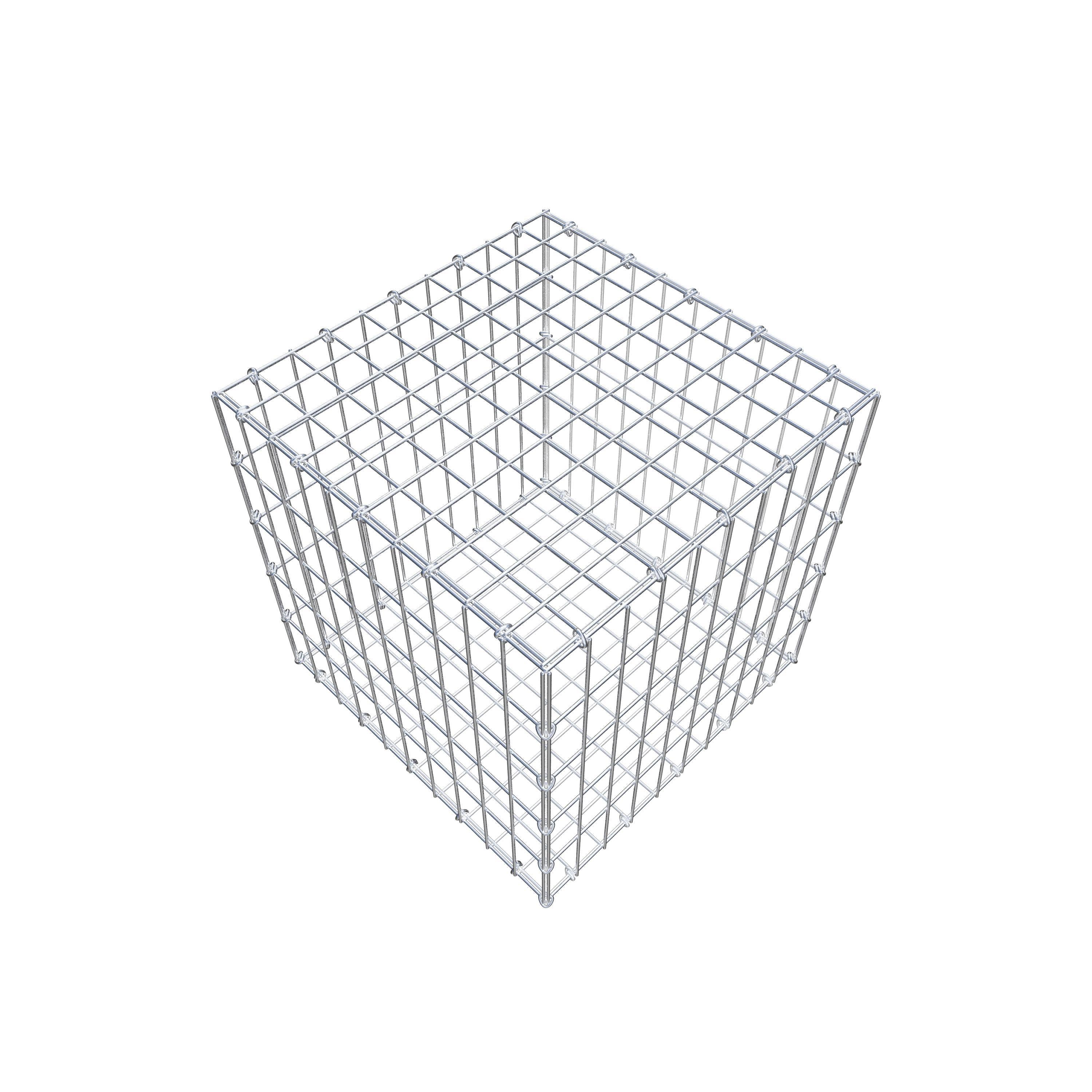 Schanskorf 50 cm x 50 cm x 50 cm (L x H x D), maaswijdte 5 cm x 10 cm, C-ring