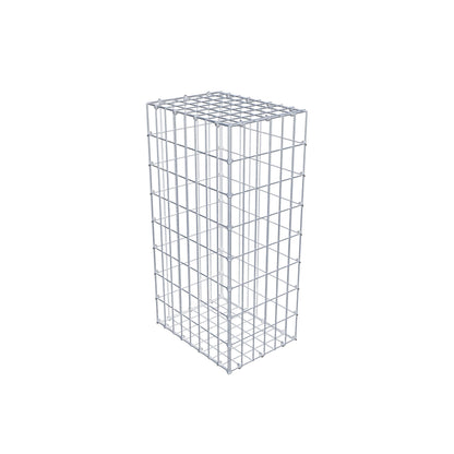 Gabion 80 cm x 40 cm x 30 cm (L x H x D), maskestørrelse 5 cm x 10 cm, C-ring