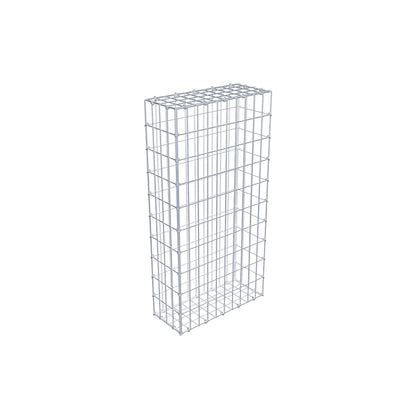 Gabion 100 cm x 20 cm x 50 cm (L x H x D), maskestørrelse 5 cm x 10 cm, C-ring