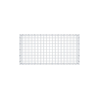 Gabion 100 cm x 20 cm x 50 cm (L x H x D), maskestørrelse 5 cm x 10 cm, C-ring