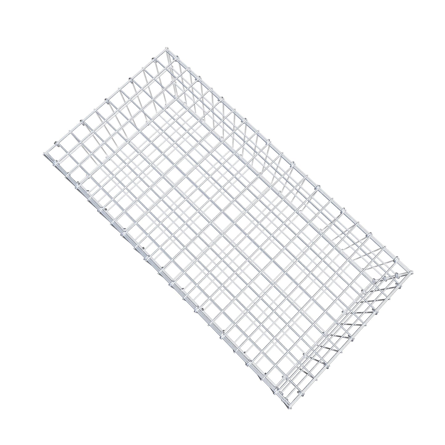 Gabion 100 cm x 30 cm x 50 cm (L x H x D), maskstorlek 5 cm x 10 cm, C-ring