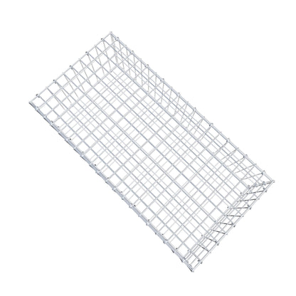 Gabion 100 cm x 30 cm x 50 cm (L x H x D), maskstorlek 5 cm x 10 cm, C-ring