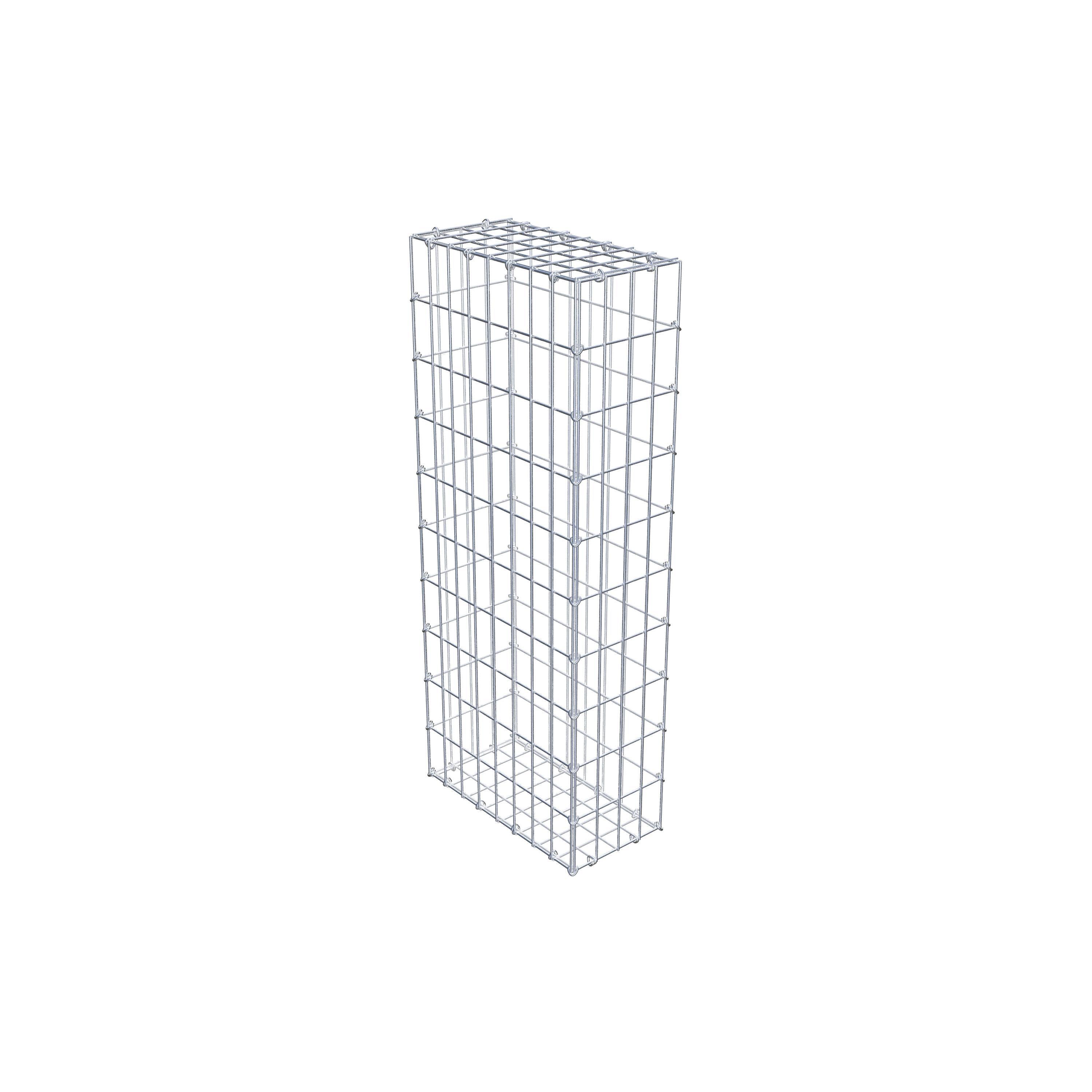 Schanskorf 100 cm x 40 cm x 20 cm (L x H x D), maaswijdte 5 cm x 10 cm, C-ring