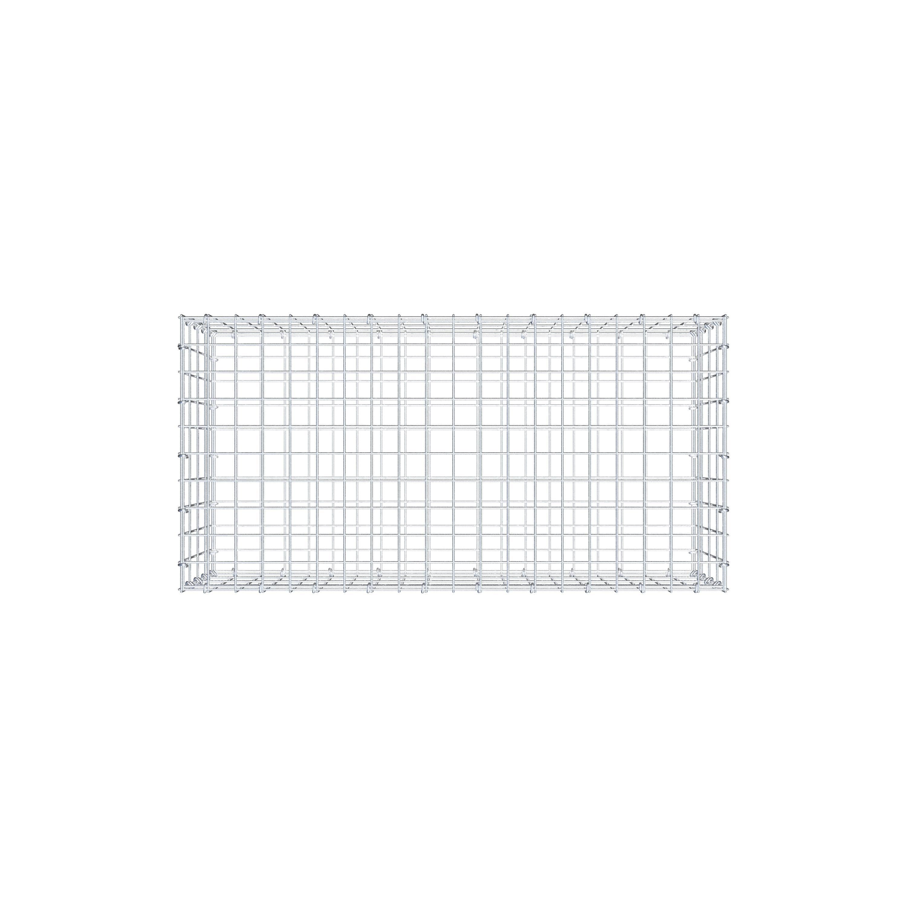 Gabione 100 cm x 40 cm x 50 cm (L x H x T), Maschenweite 5 cm x 10 cm, C-Ring