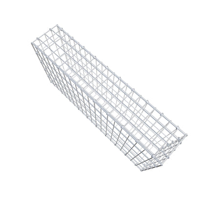 Gabion 100 cm x 50 cm x 20 cm (L x H x P), mailles 5 cm x 10 cm, anneau en C
