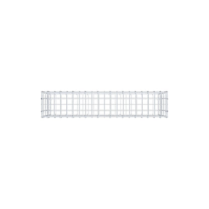Gabion 100 cm x 50 cm x 20 cm (L x H x P), mailles 5 cm x 10 cm, anneau en C