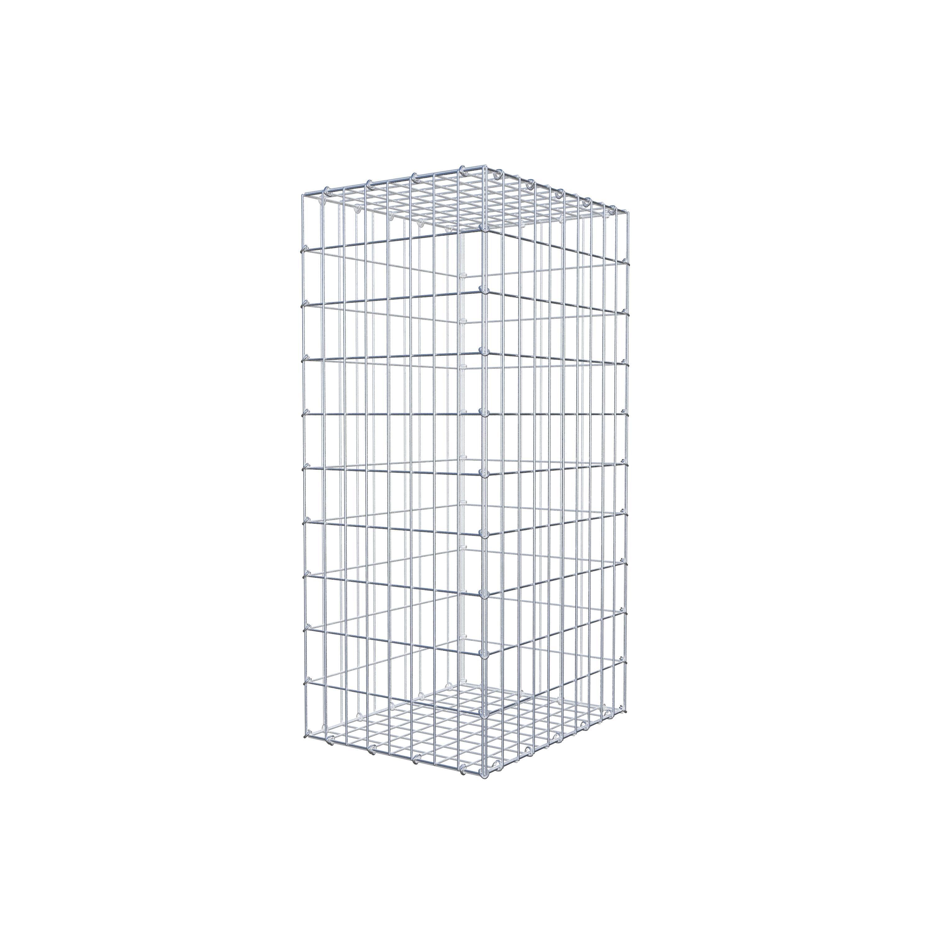 Schanskorf 100 cm x 50 cm x 40 cm (L x H x D), maaswijdte 5 cm x 10 cm, C-ring